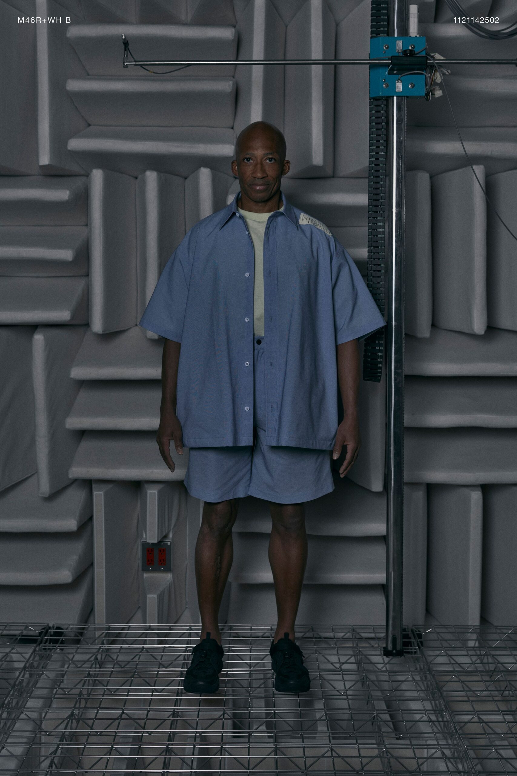 blue relaxed shirt and shorts