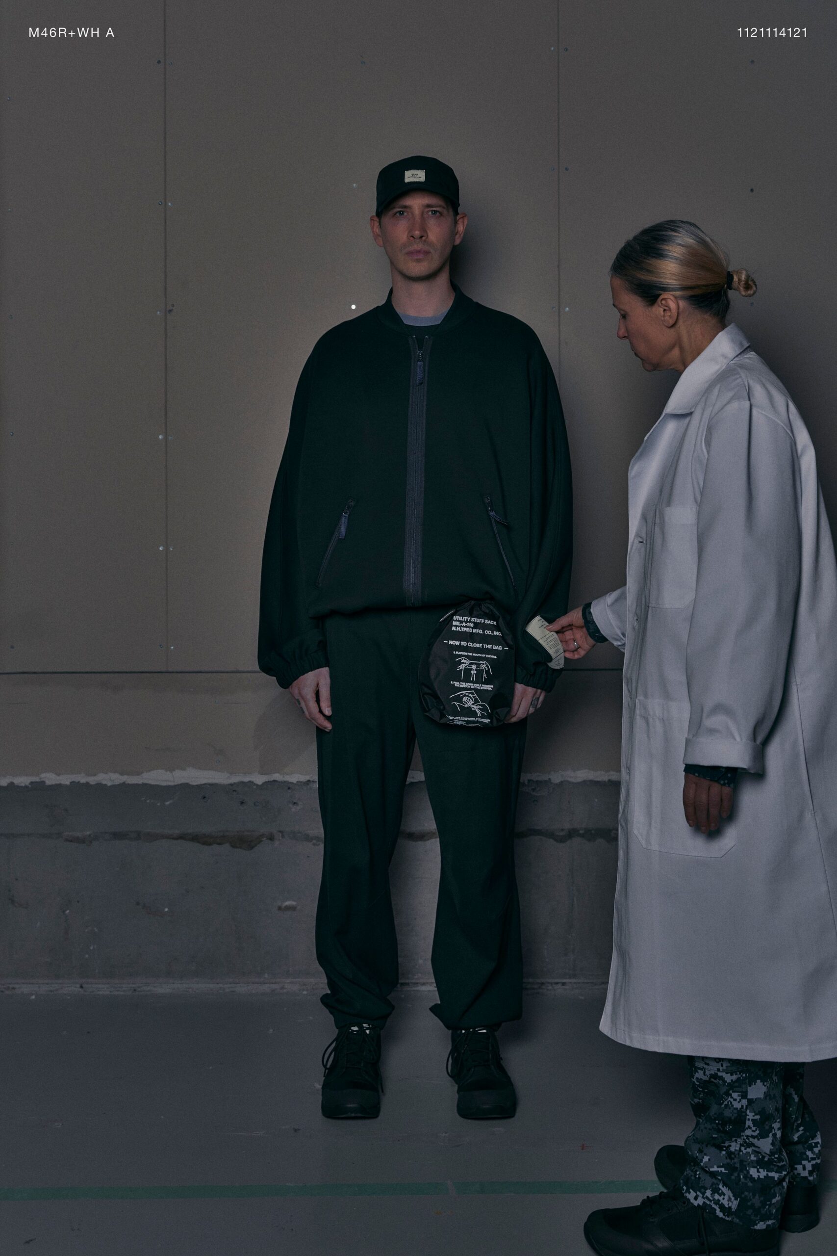 black relaxed jacket and pants