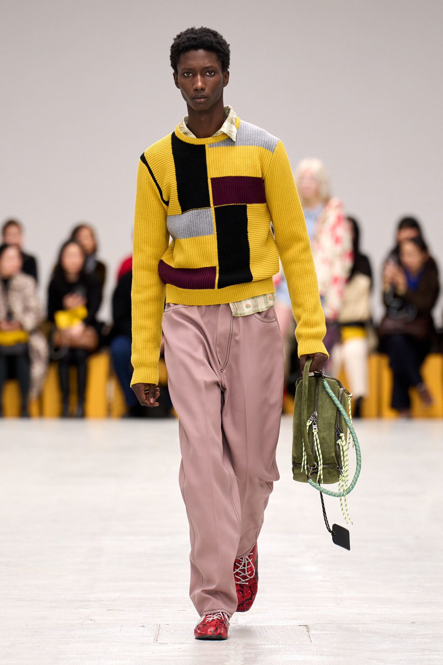 pink cotton relaxed straight-leg pants