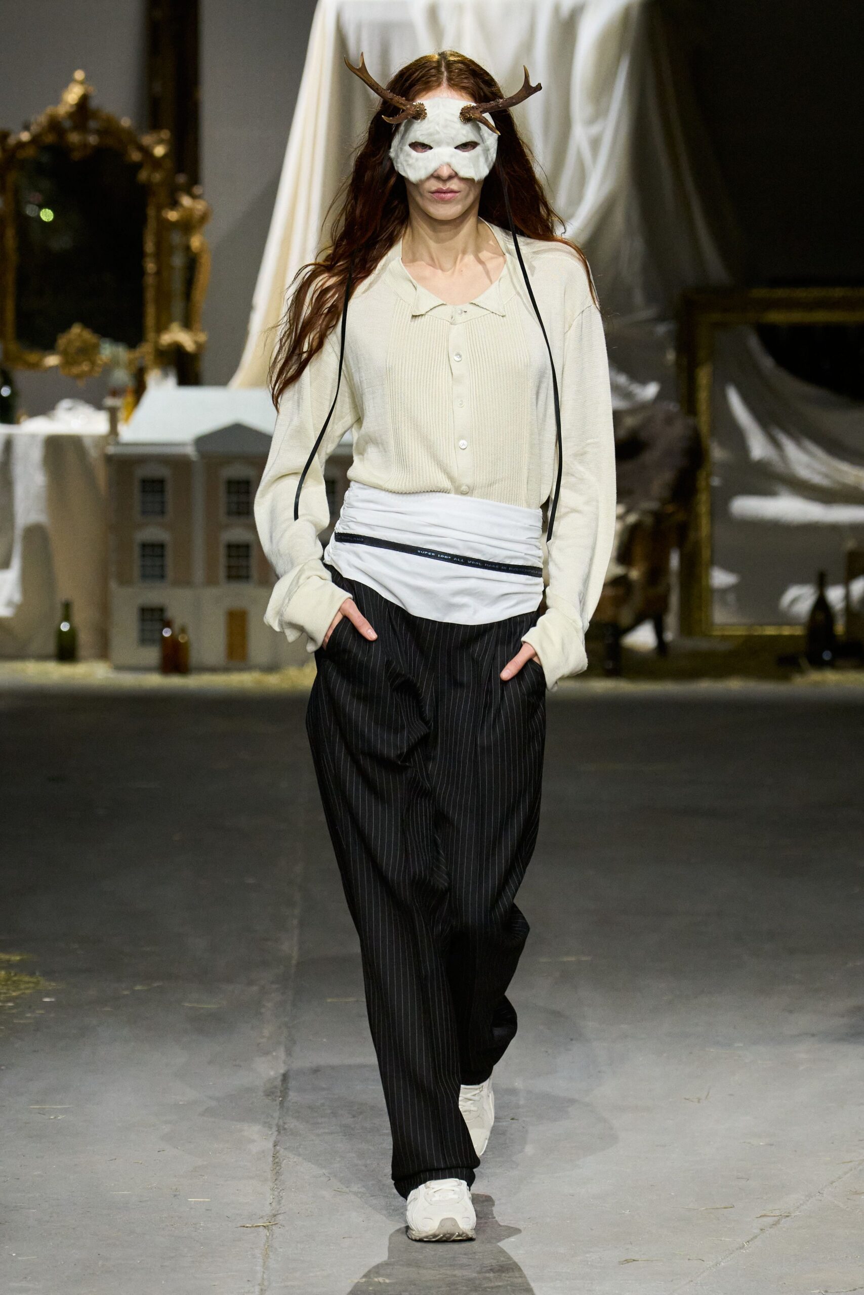 white shirt black pants outfit