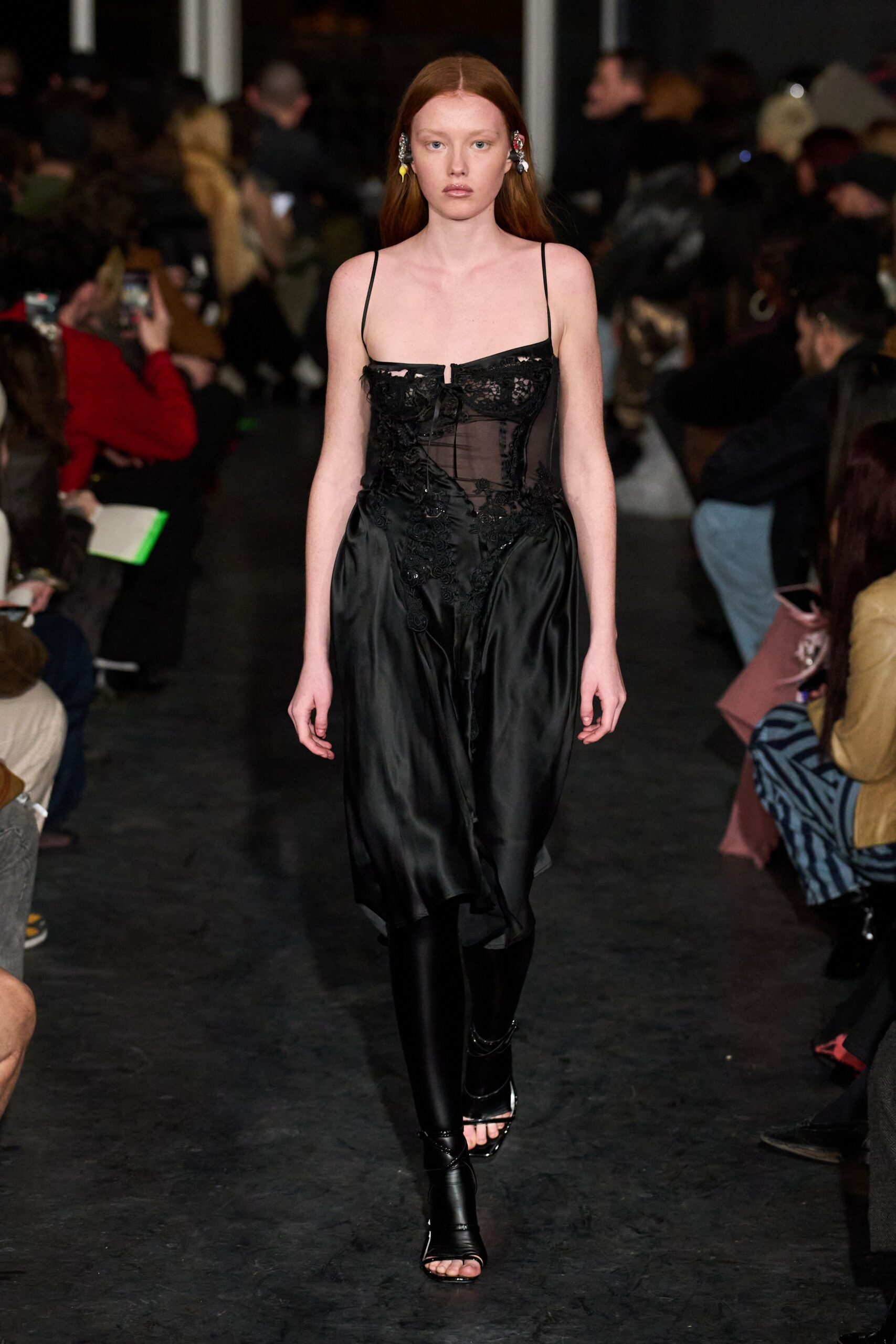 black silk fitted jumpsuit