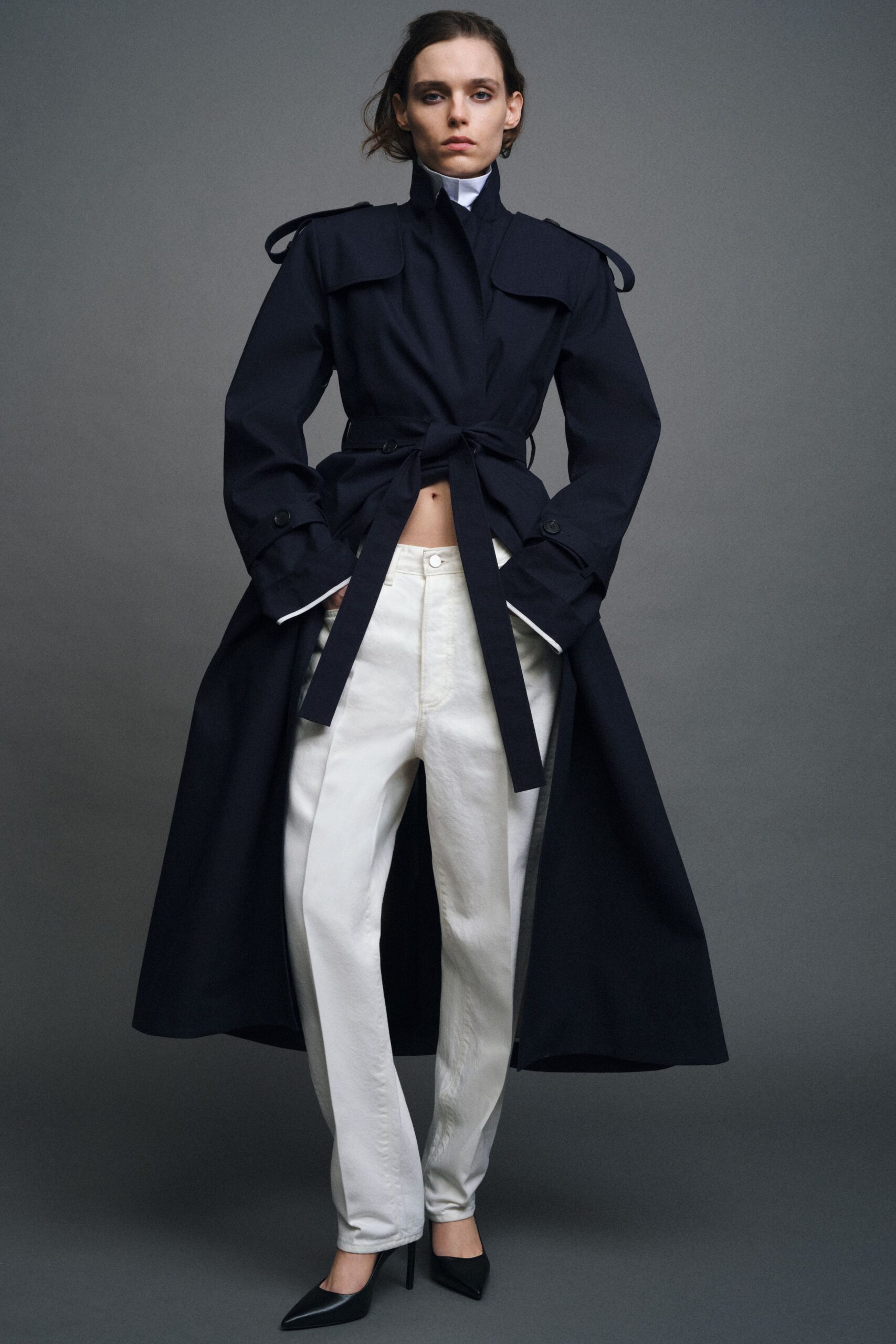 white cotton relaxed straight-leg pants