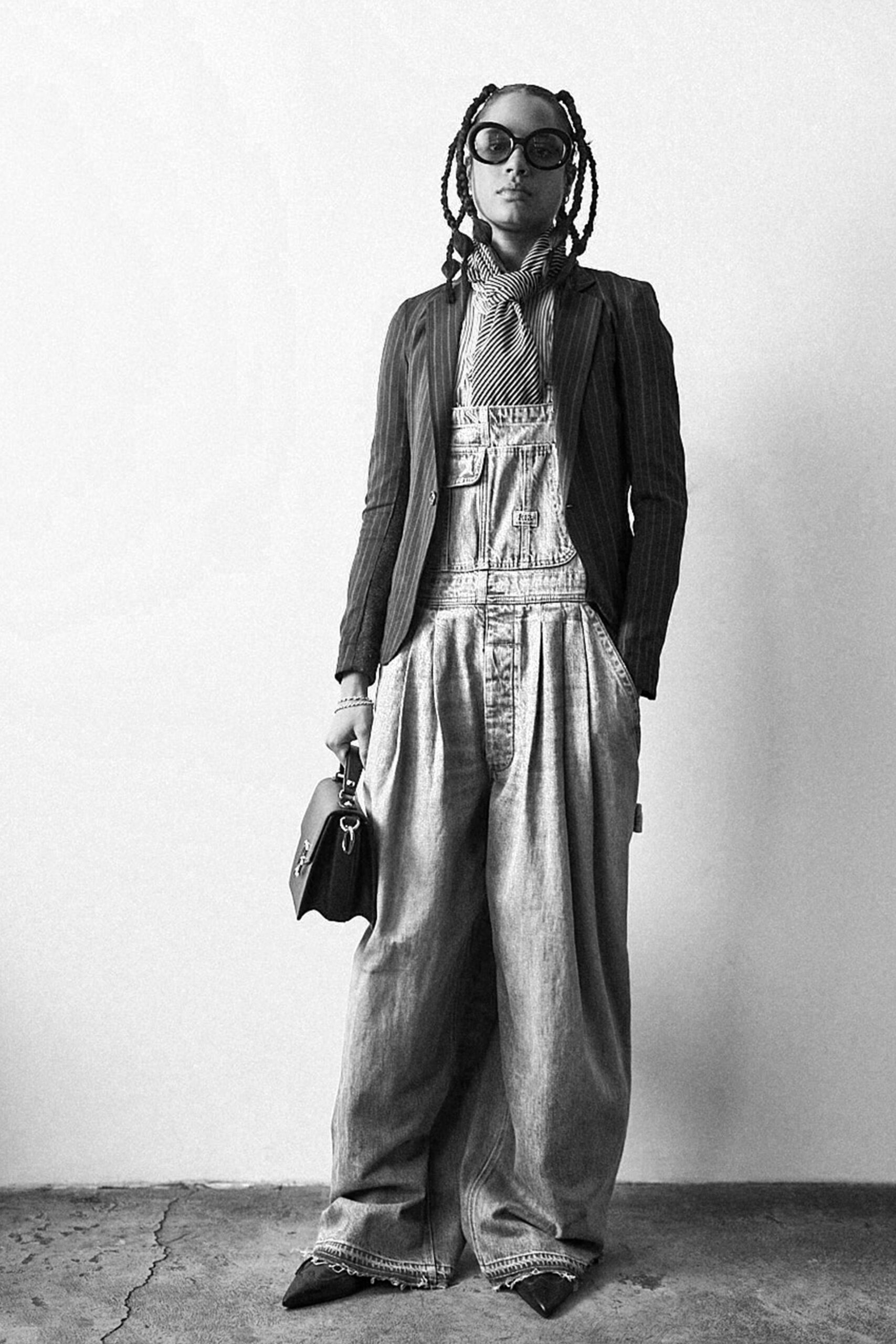 blue denim sleeveless relaxed pleated pockets jumpsuit