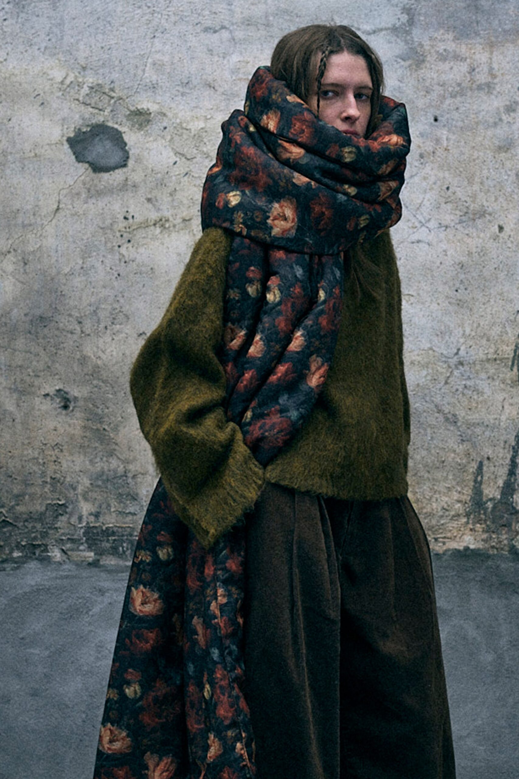 green wool long-sleeve relaxed sweater