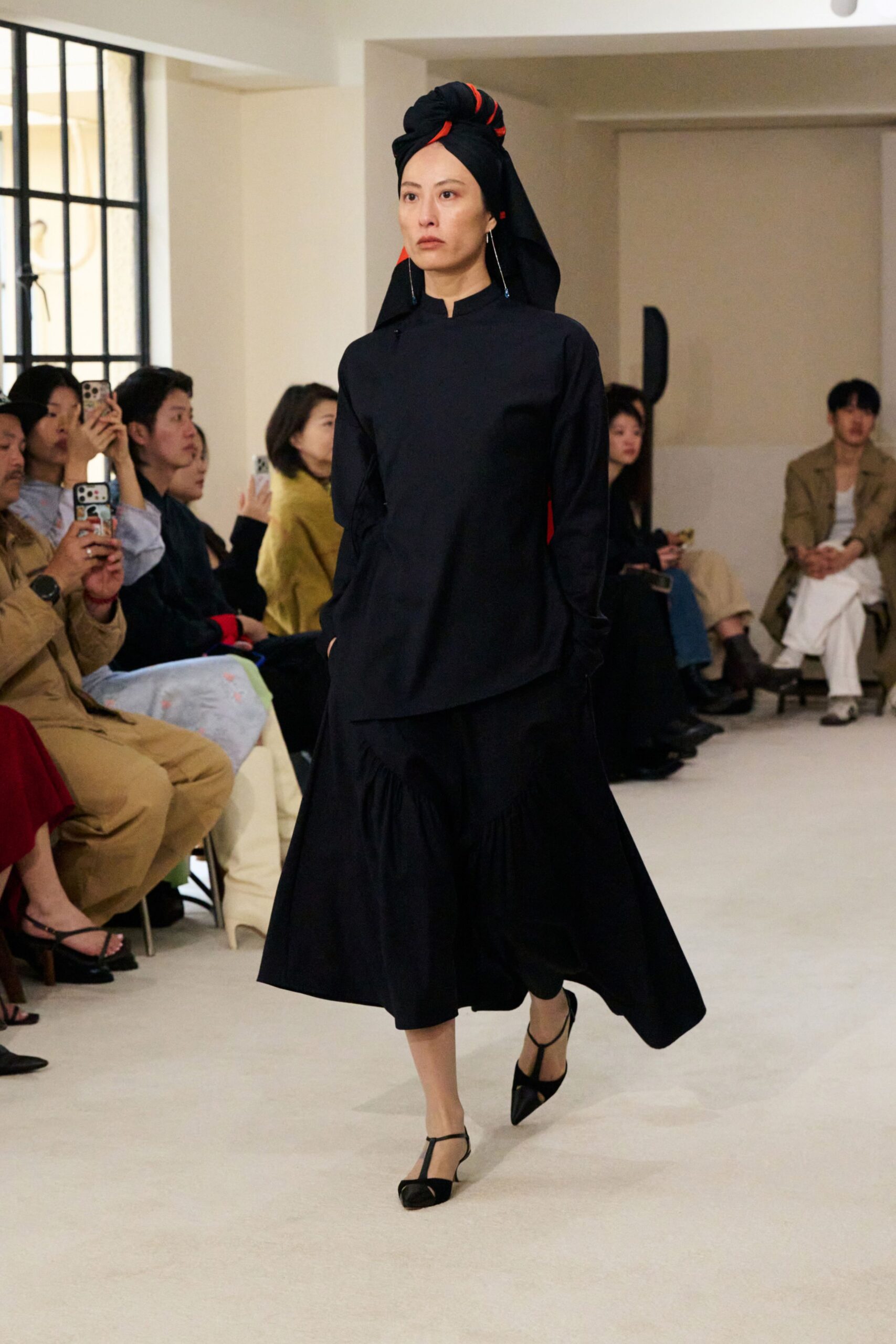 black embellished hat