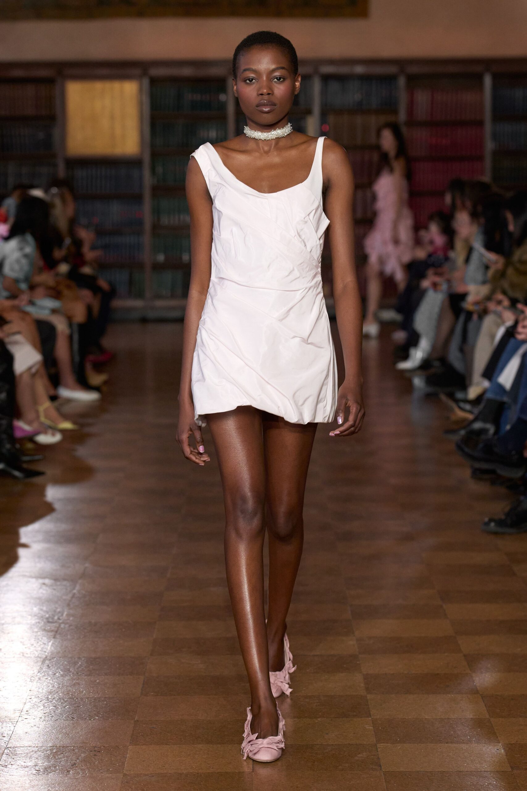 white fitted mini dress
