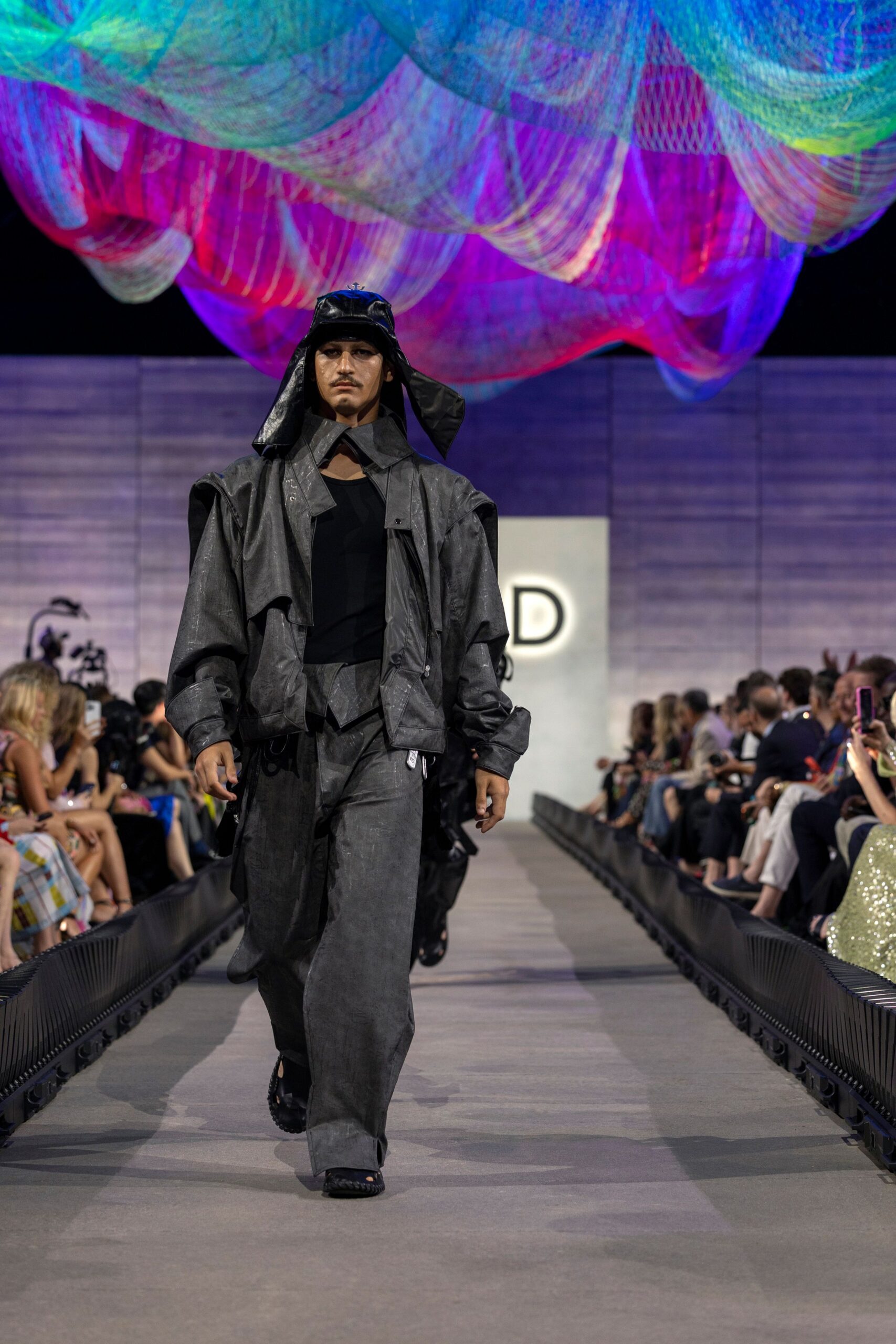 black relaxed jacket and pants
