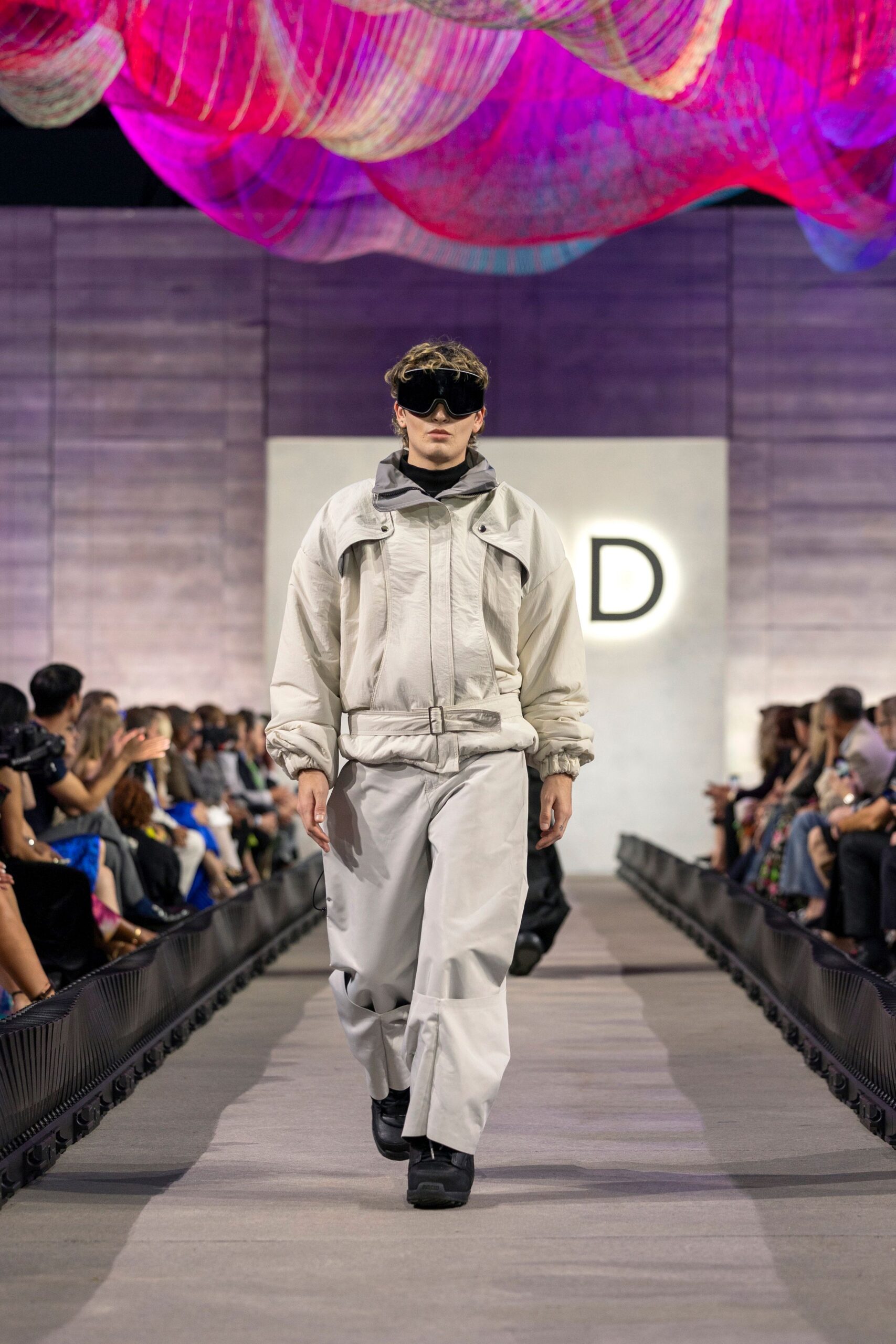 white relaxed jacket and pants