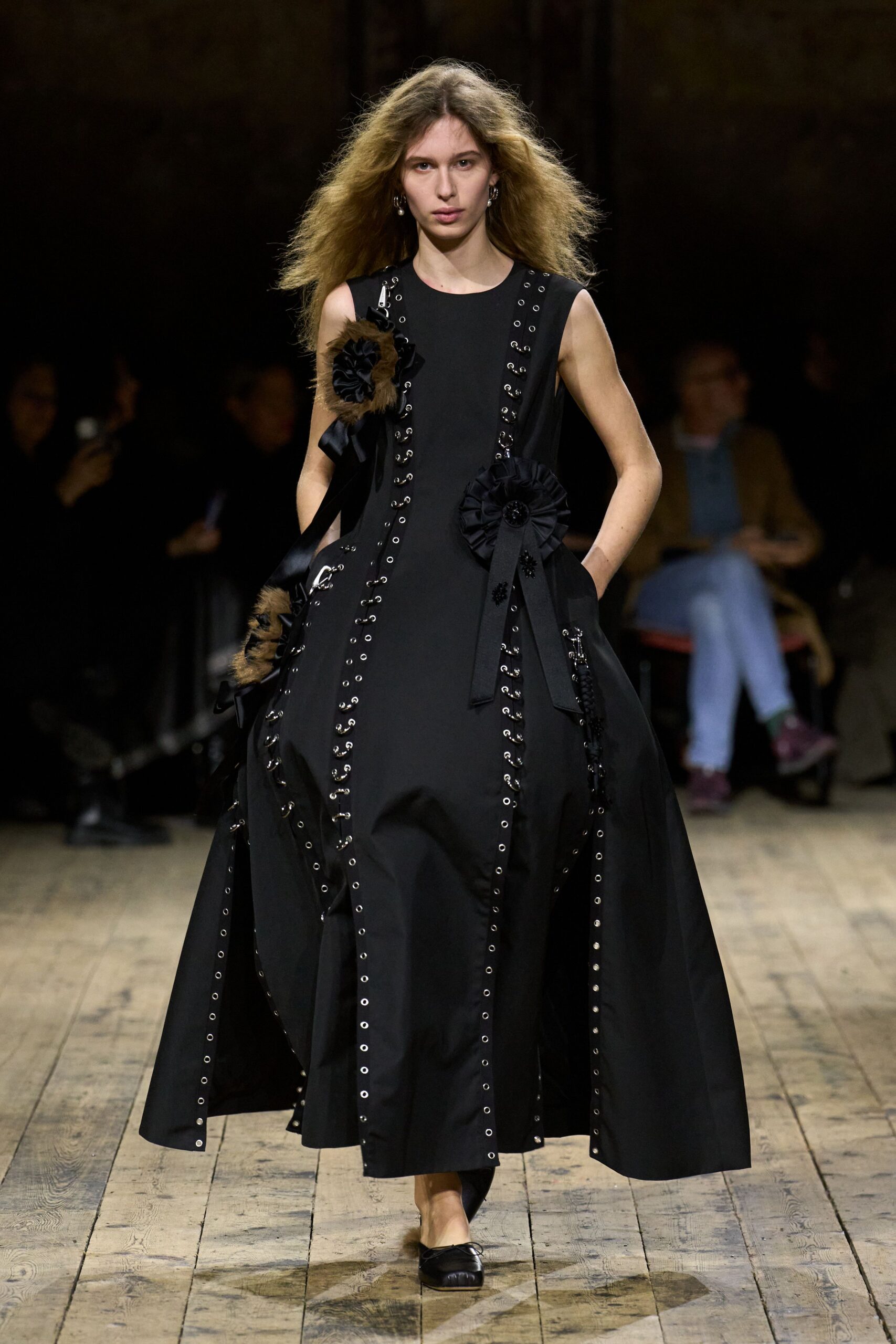 black sleeveless maxi dress