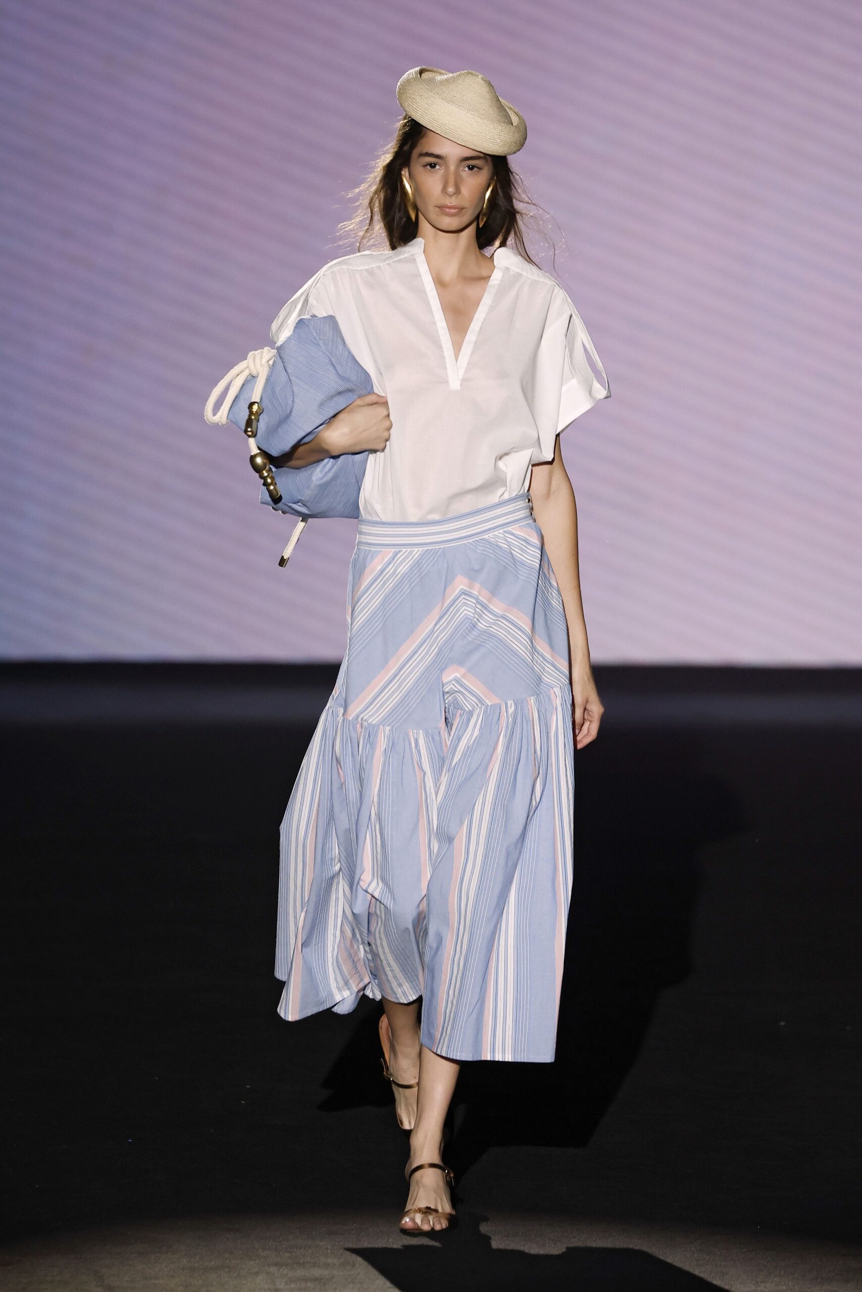 white cotton short-sleeve collared relaxed blouse
