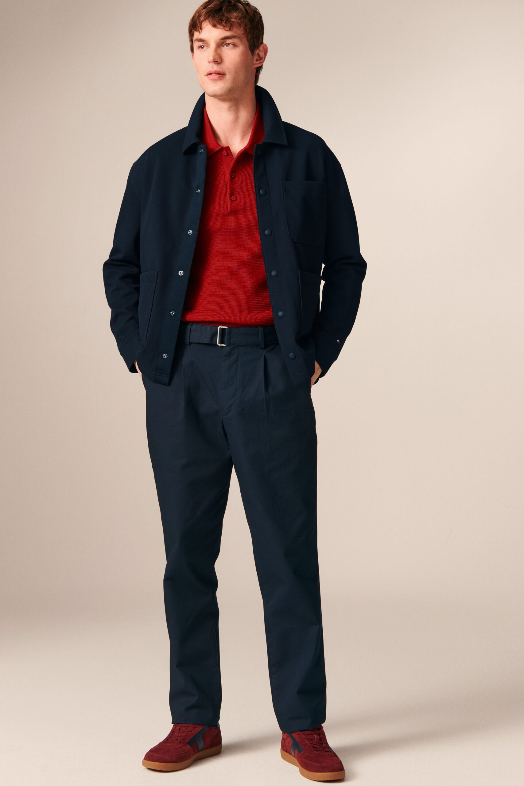 red suede shoes