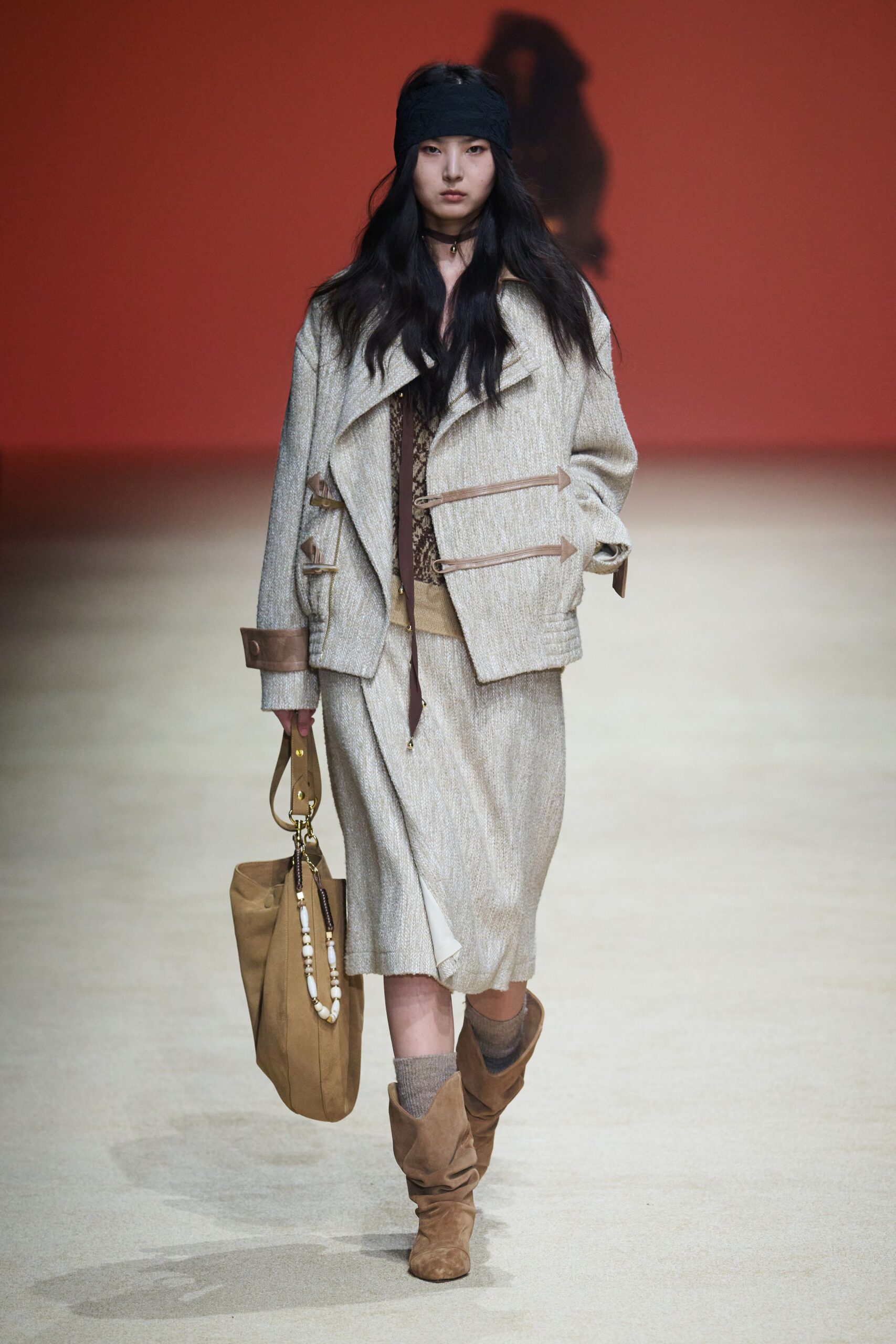 tan suede bag