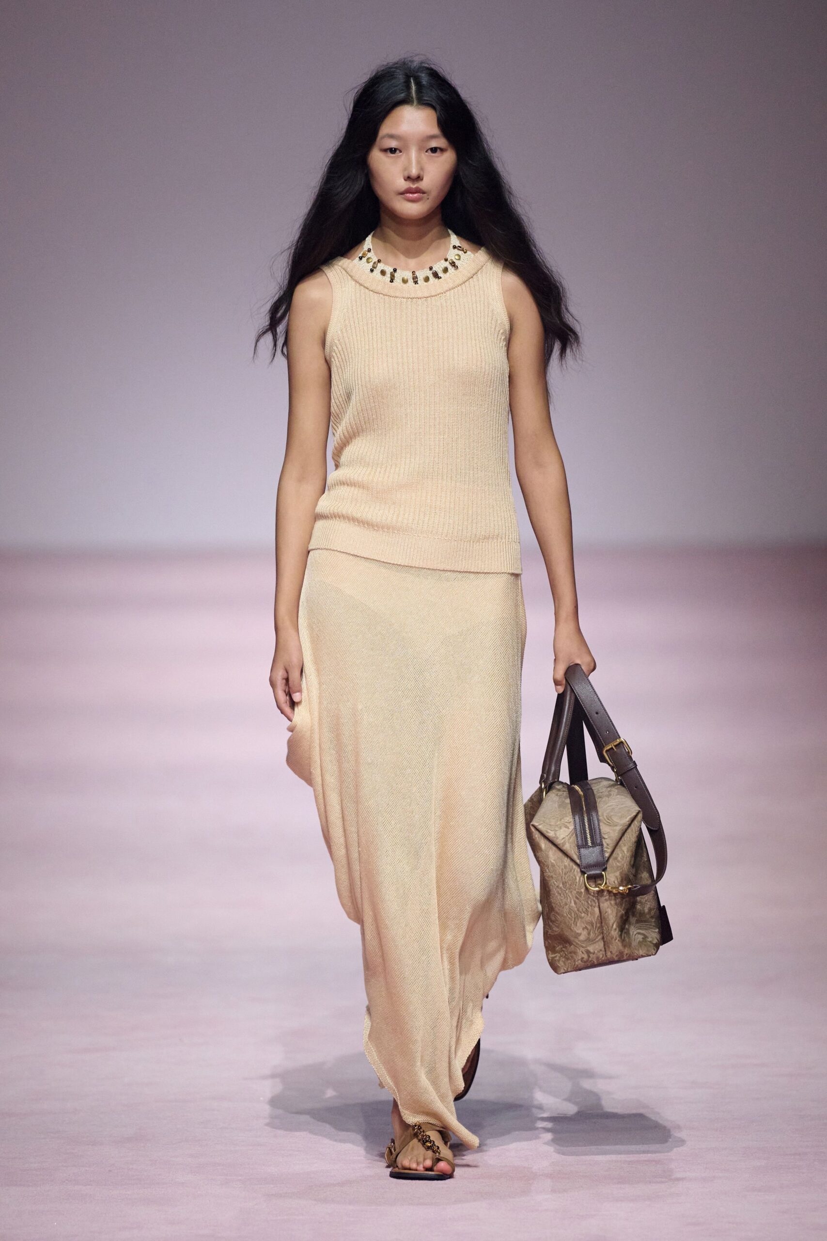 beige silk asymmetric relaxed draped maxi skirt