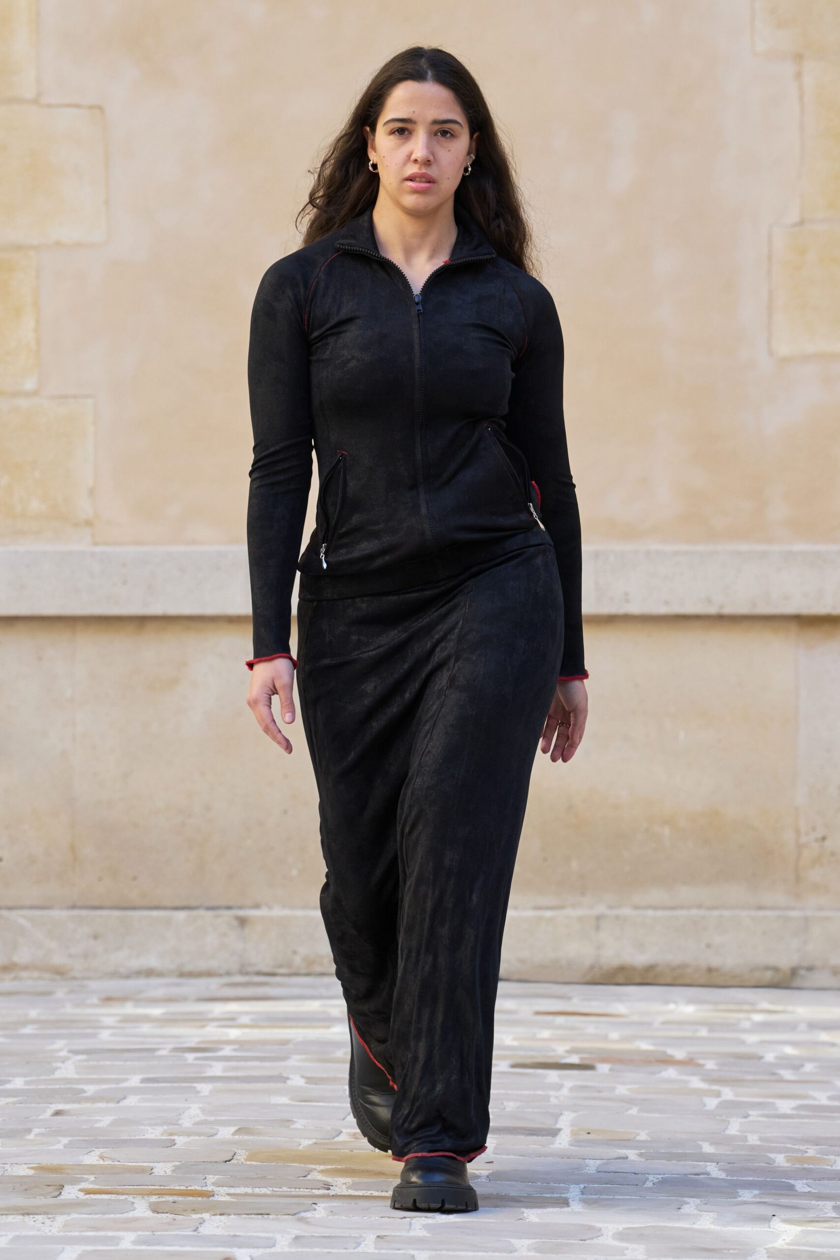 black velvet fitted maxi skirt