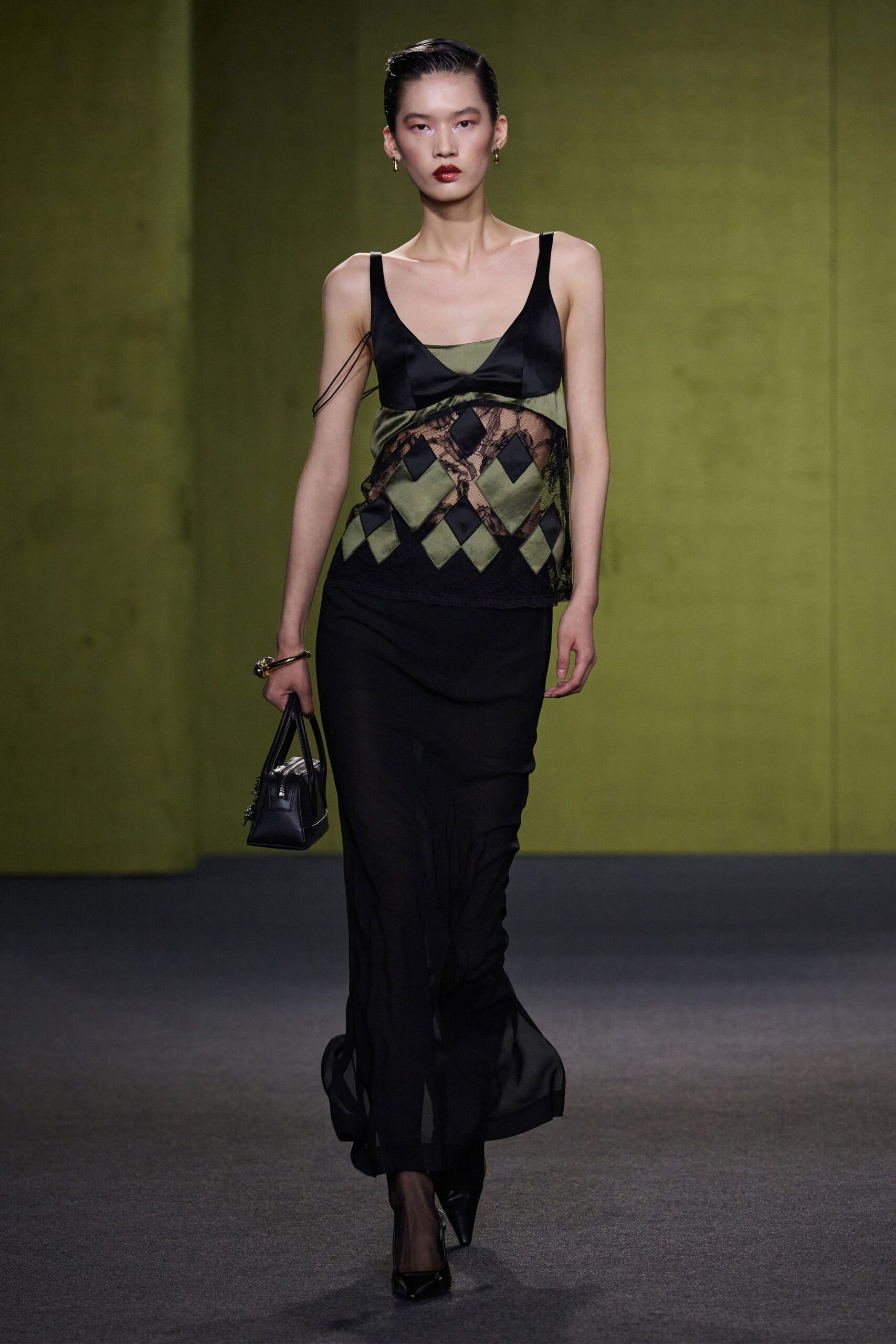black silk sleeveless v-neck fitted layered printed dress