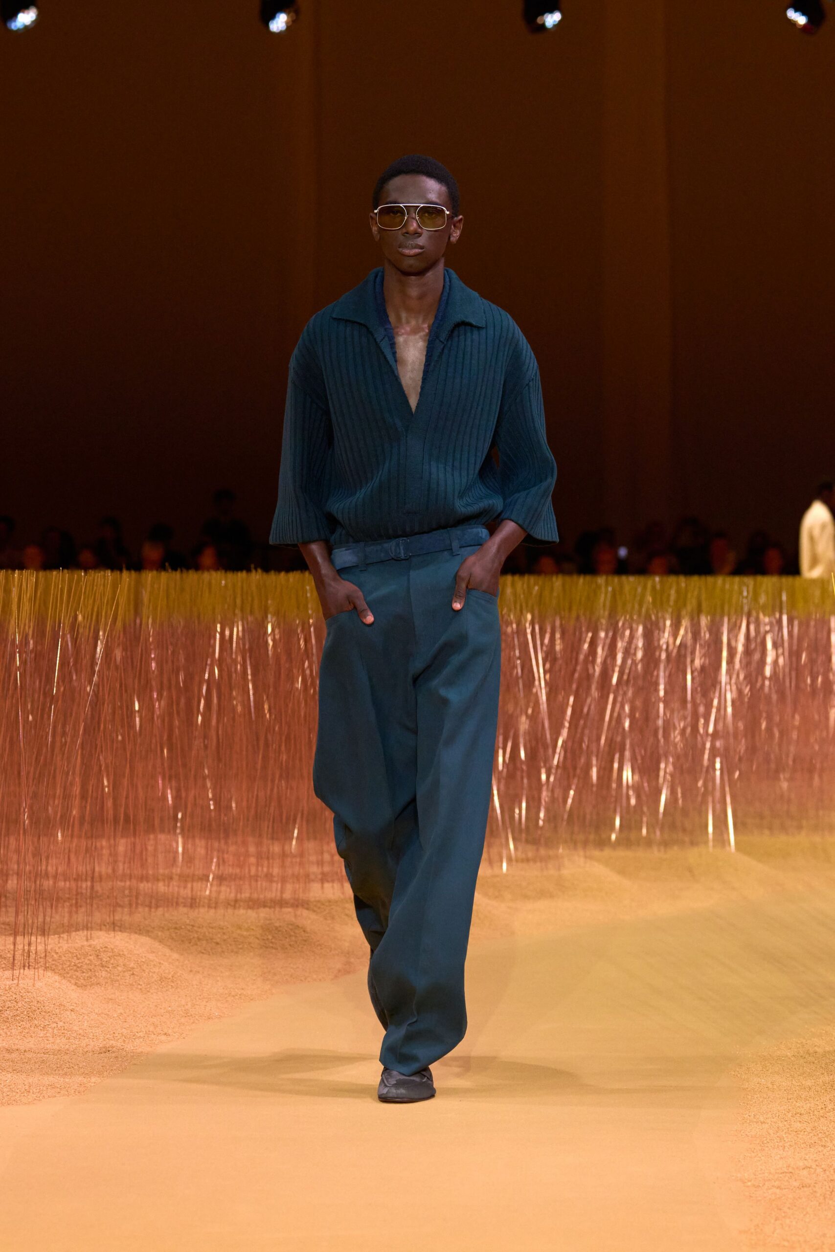 teal relaxed shirt and pants