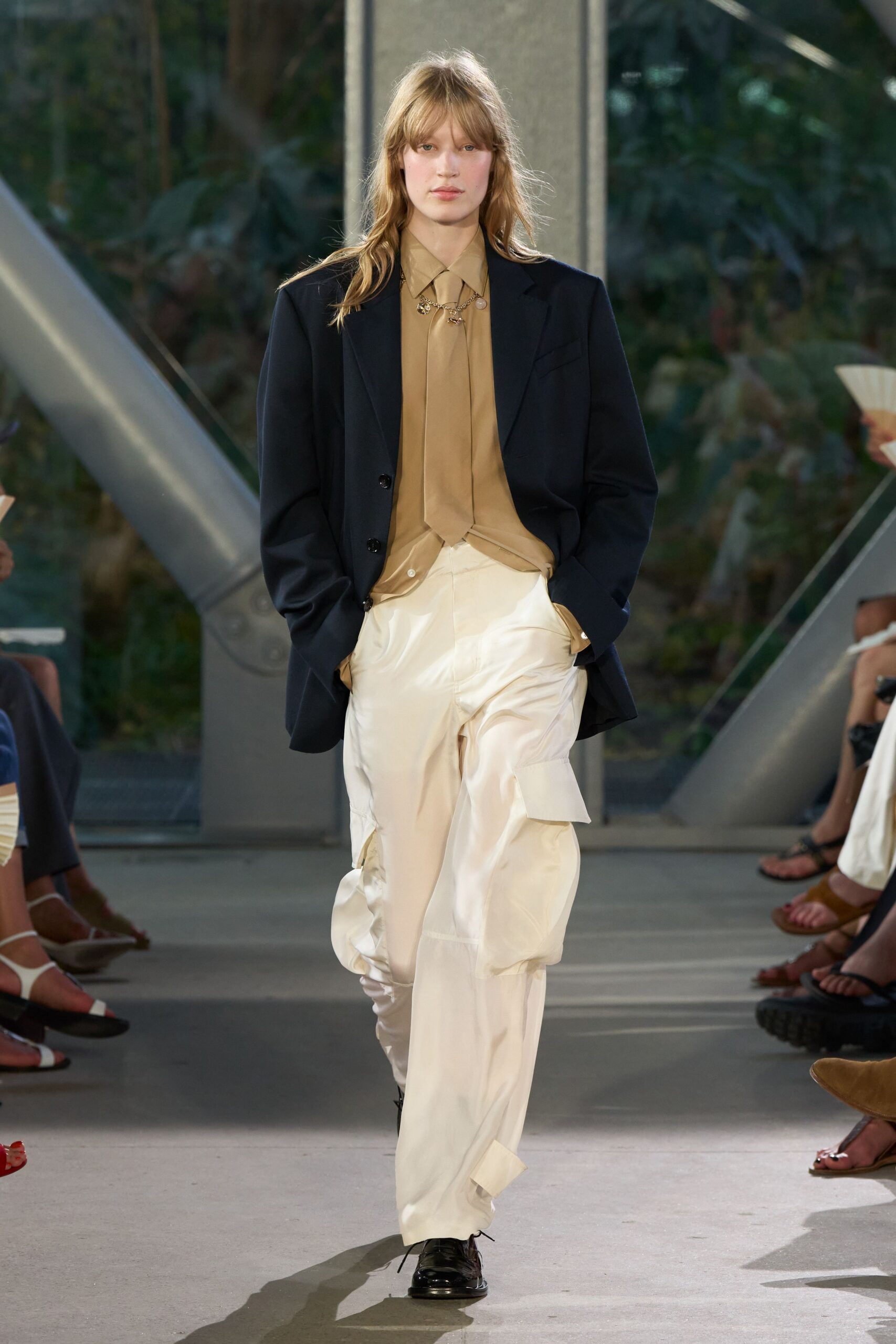white relaxed cargo pants