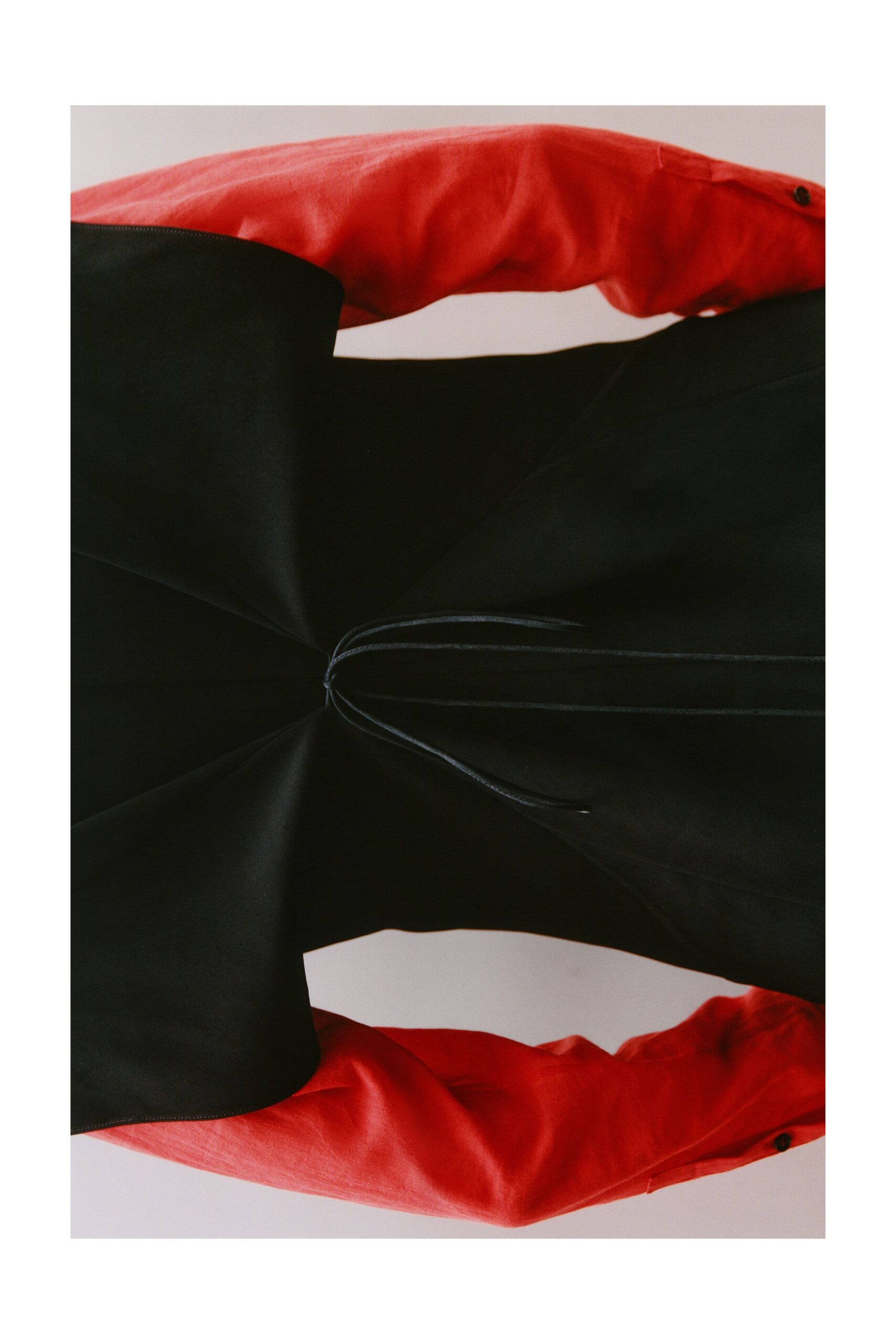 black and red leather dress