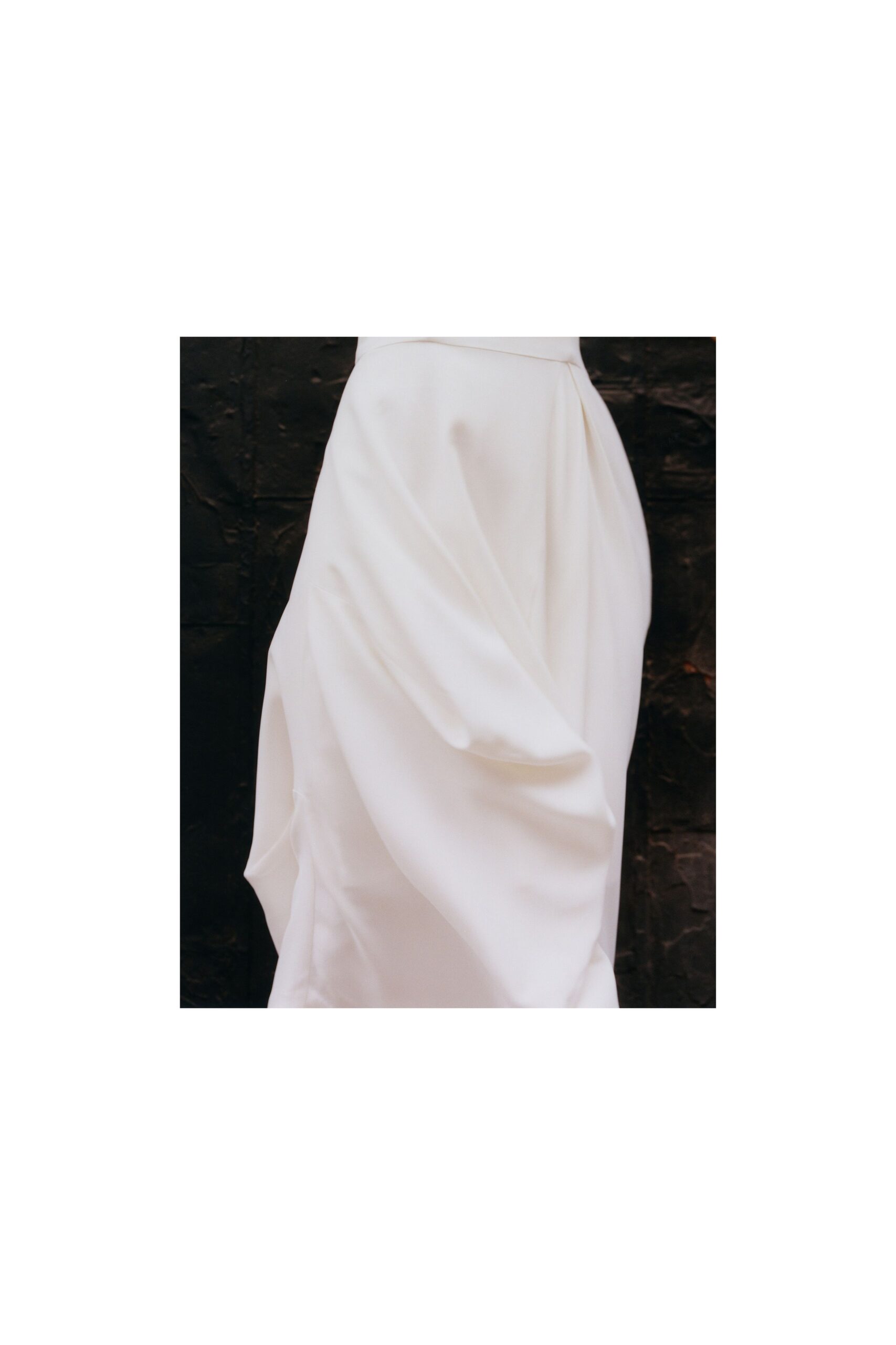 white silk sleeveless dress
