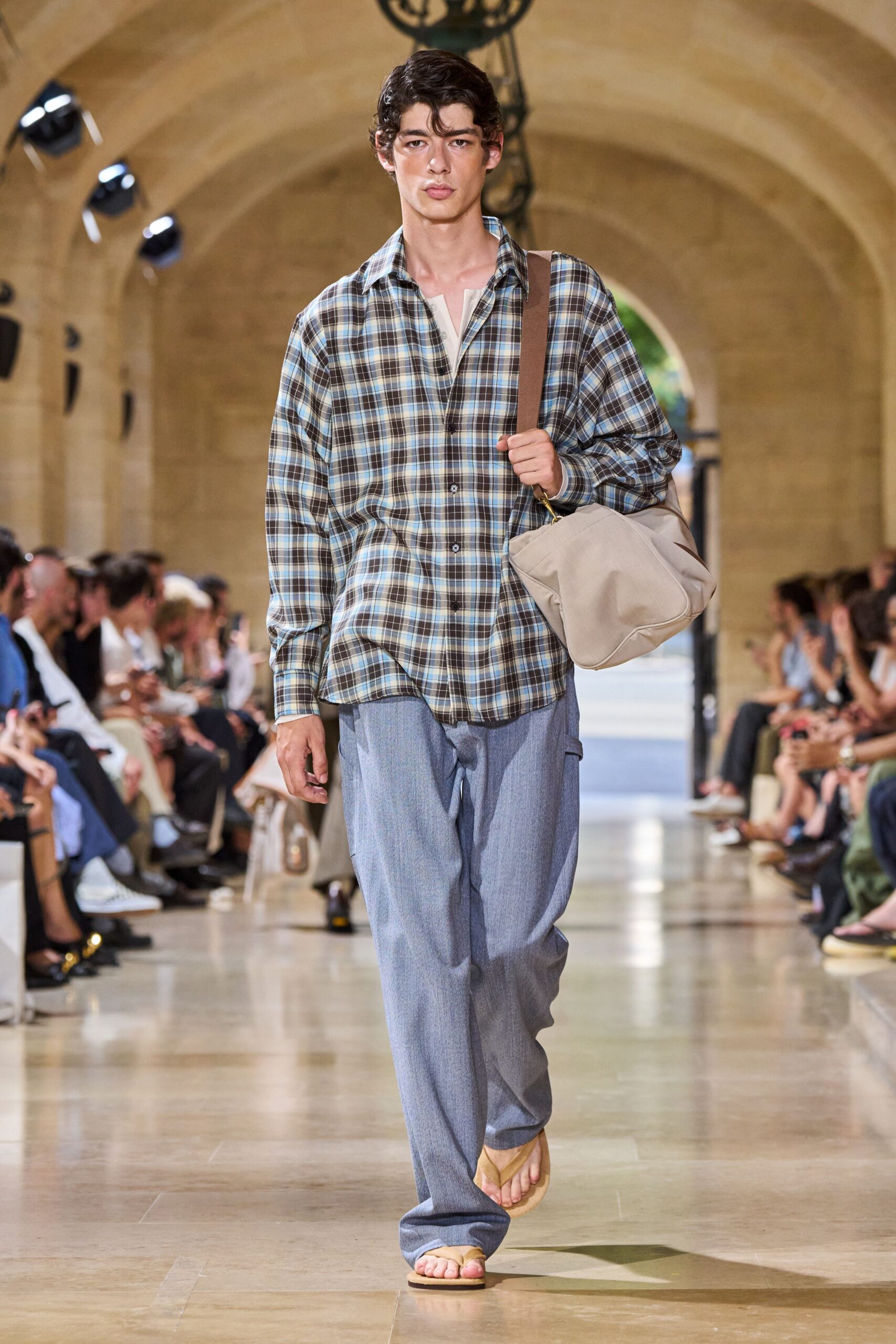 beige cotton bag