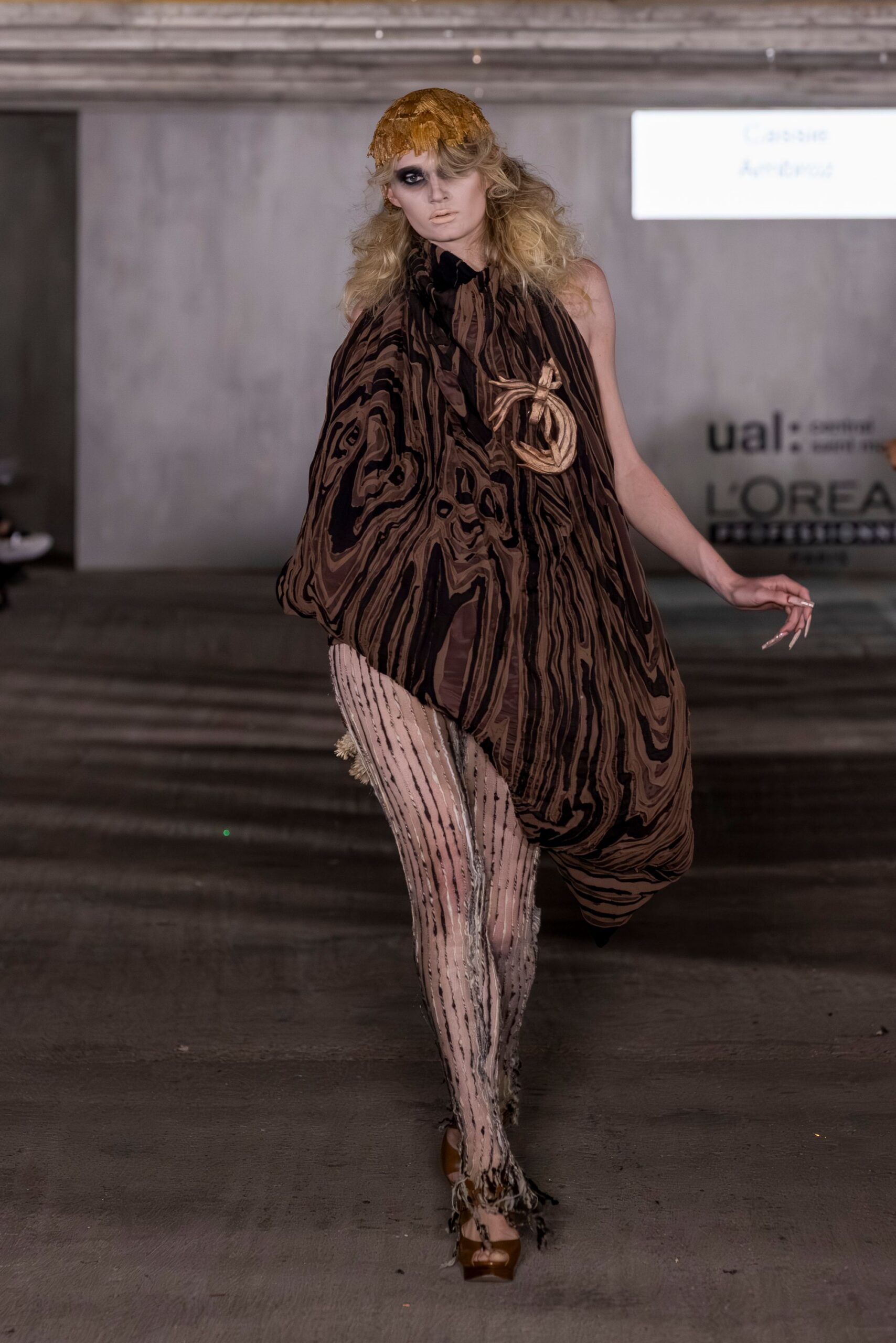 brown silk sleeveless asymmetric relaxed draped short dress