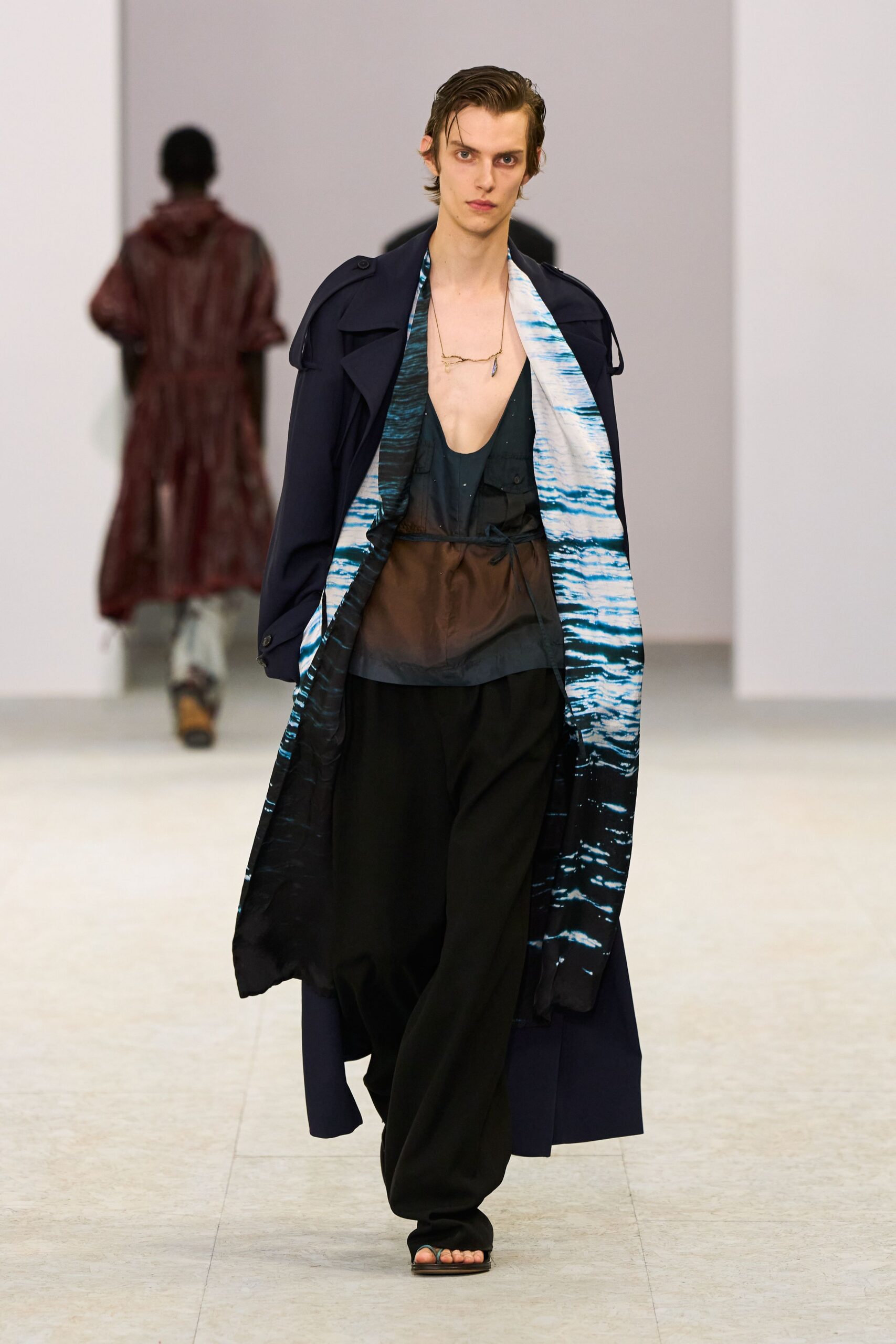 black silk v-neck fitted top