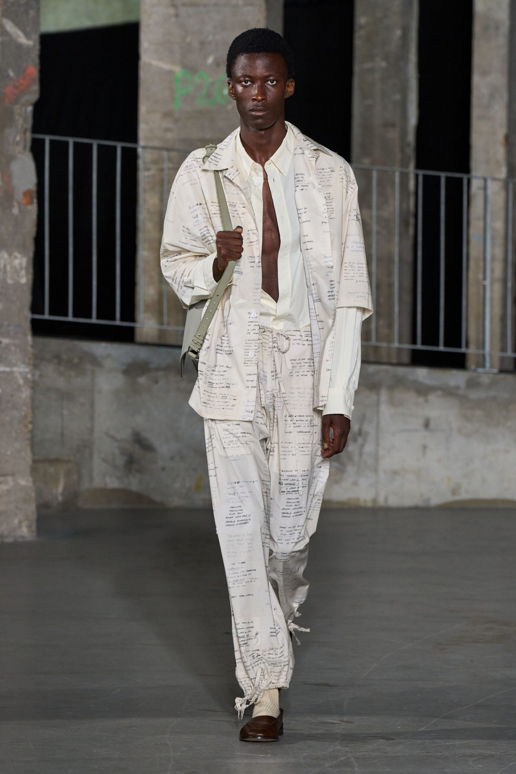 white relaxed shirt and pants