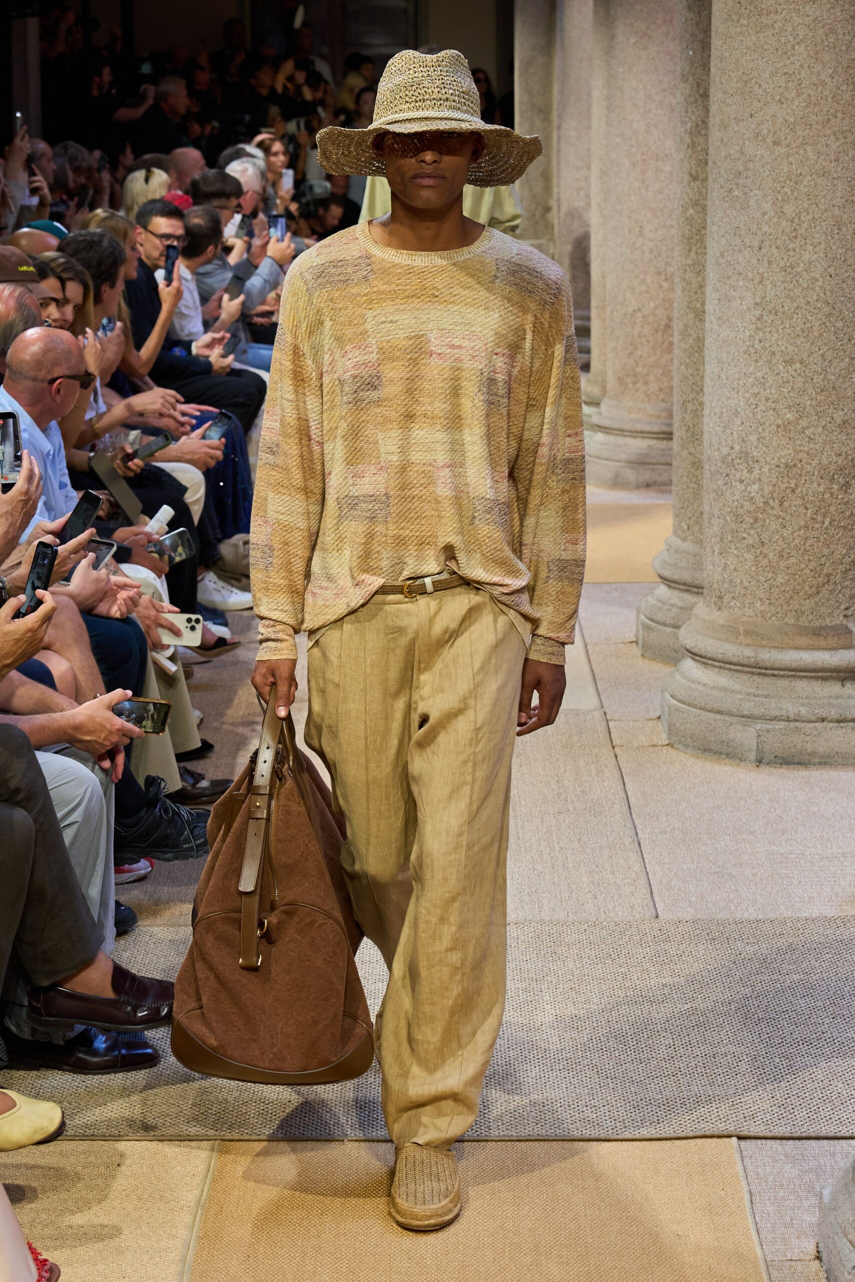 beige relaxed top and pants