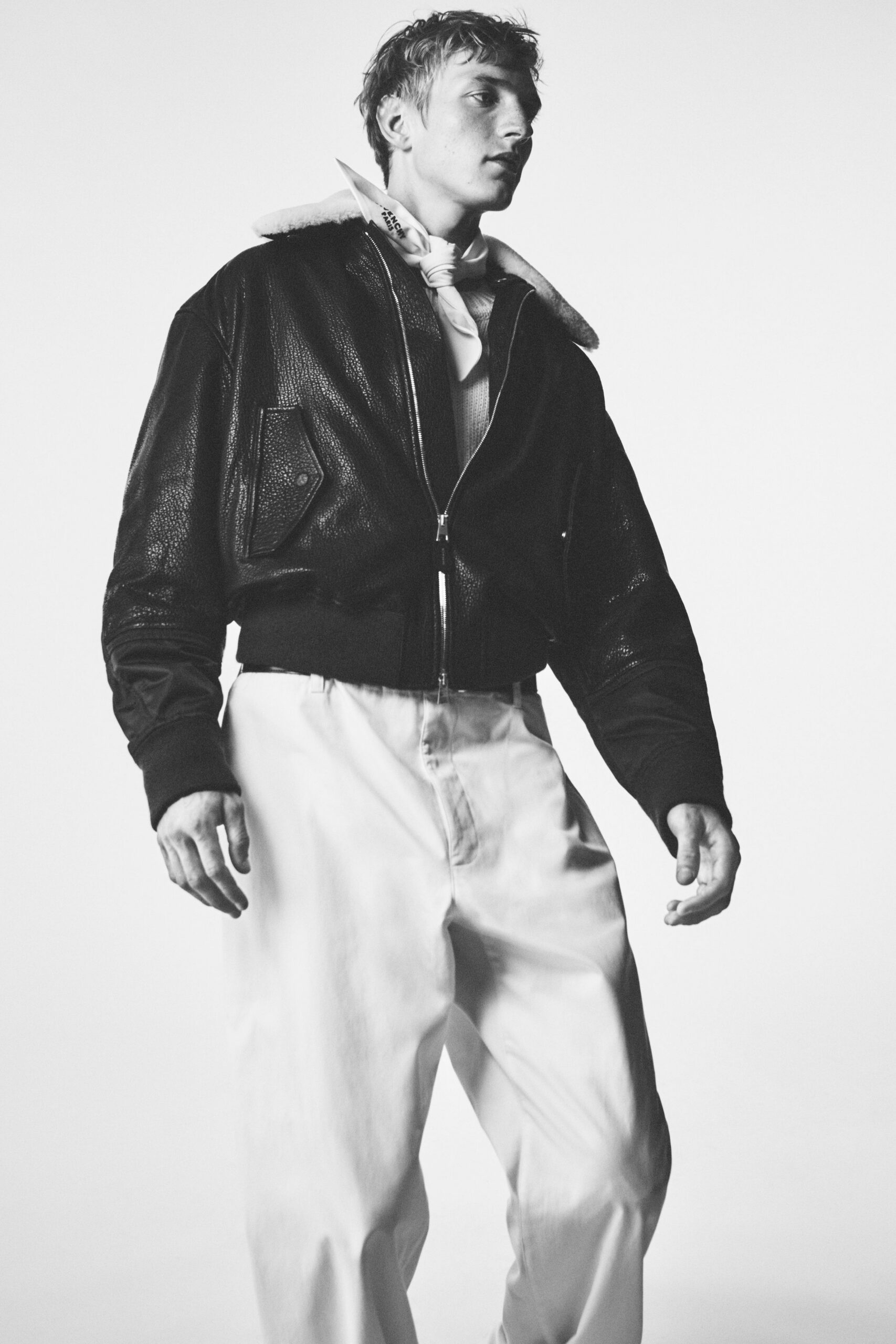 white cotton relaxed straight-leg pants