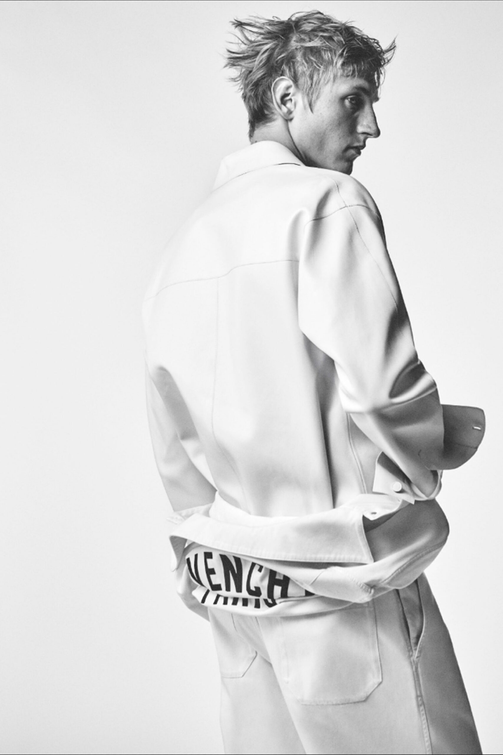 white leather relaxed straight-leg pants