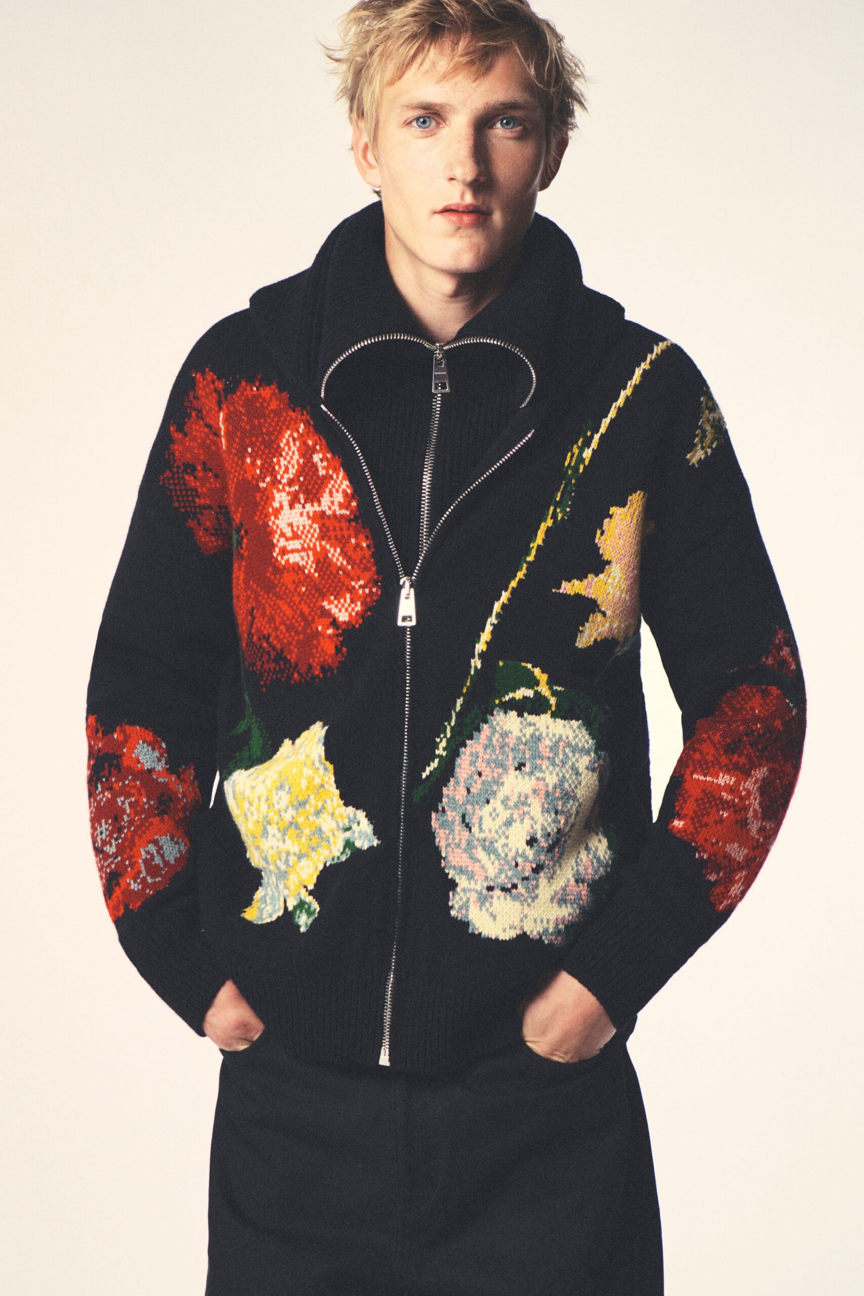 black tailored pants