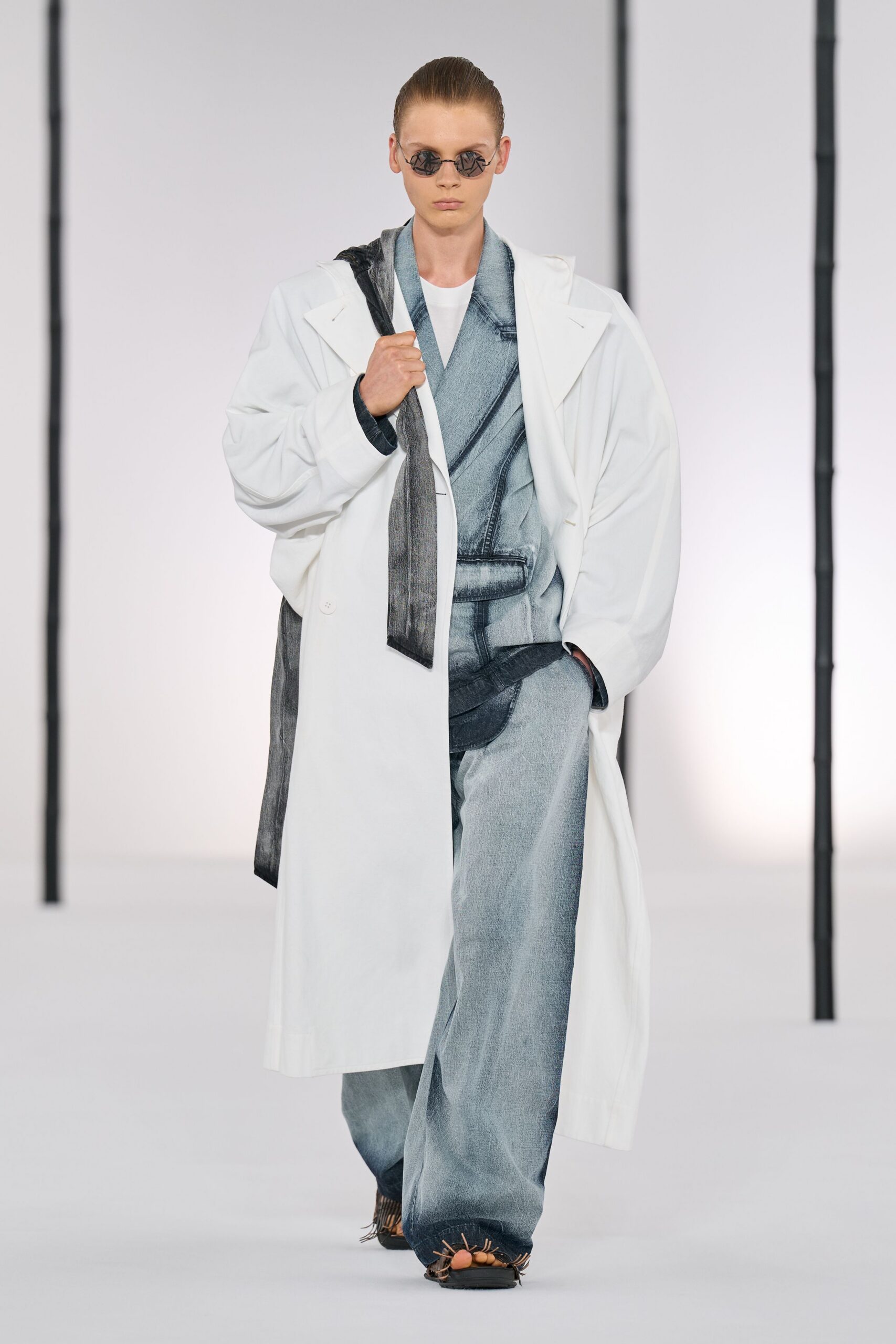 blue denim relaxed wide-leg pants