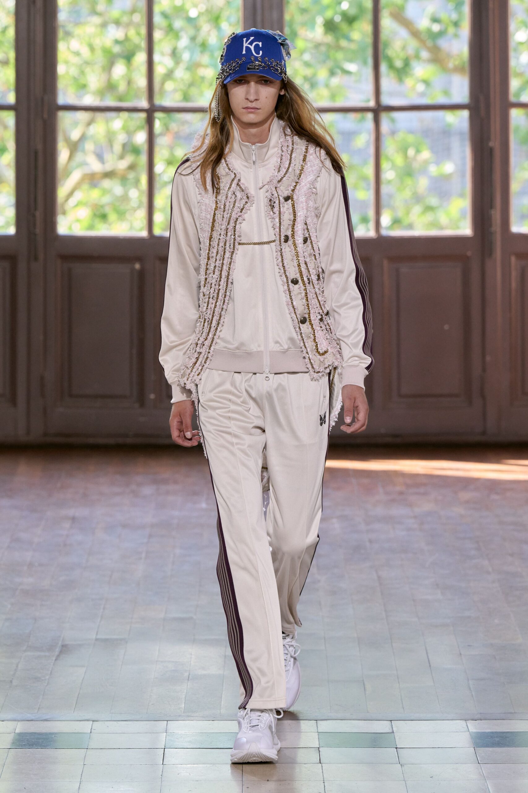 white relaxed jacket and pants