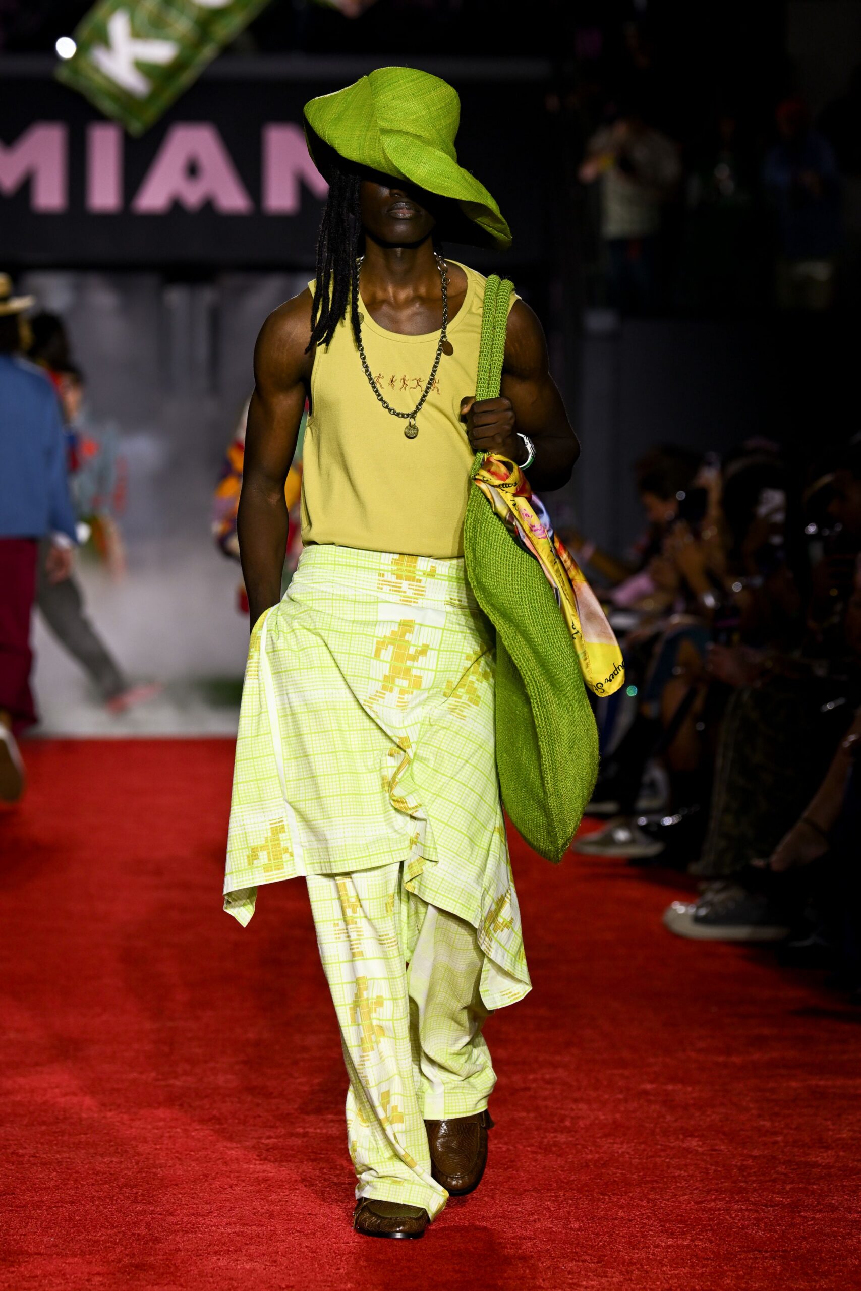 yellow fitted top with layered skirt
