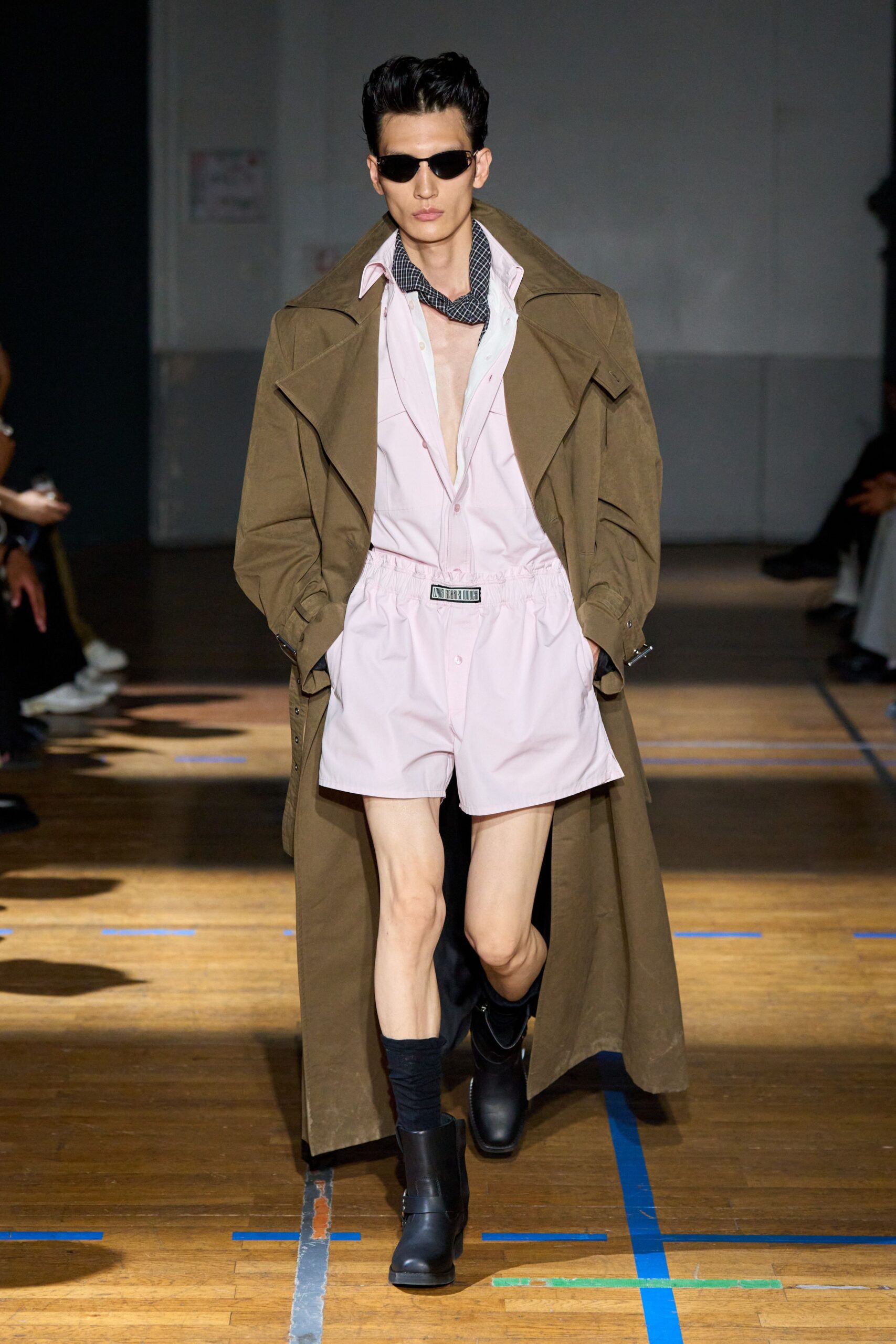brown wool long-sleeve collared relaxed buttoned coat