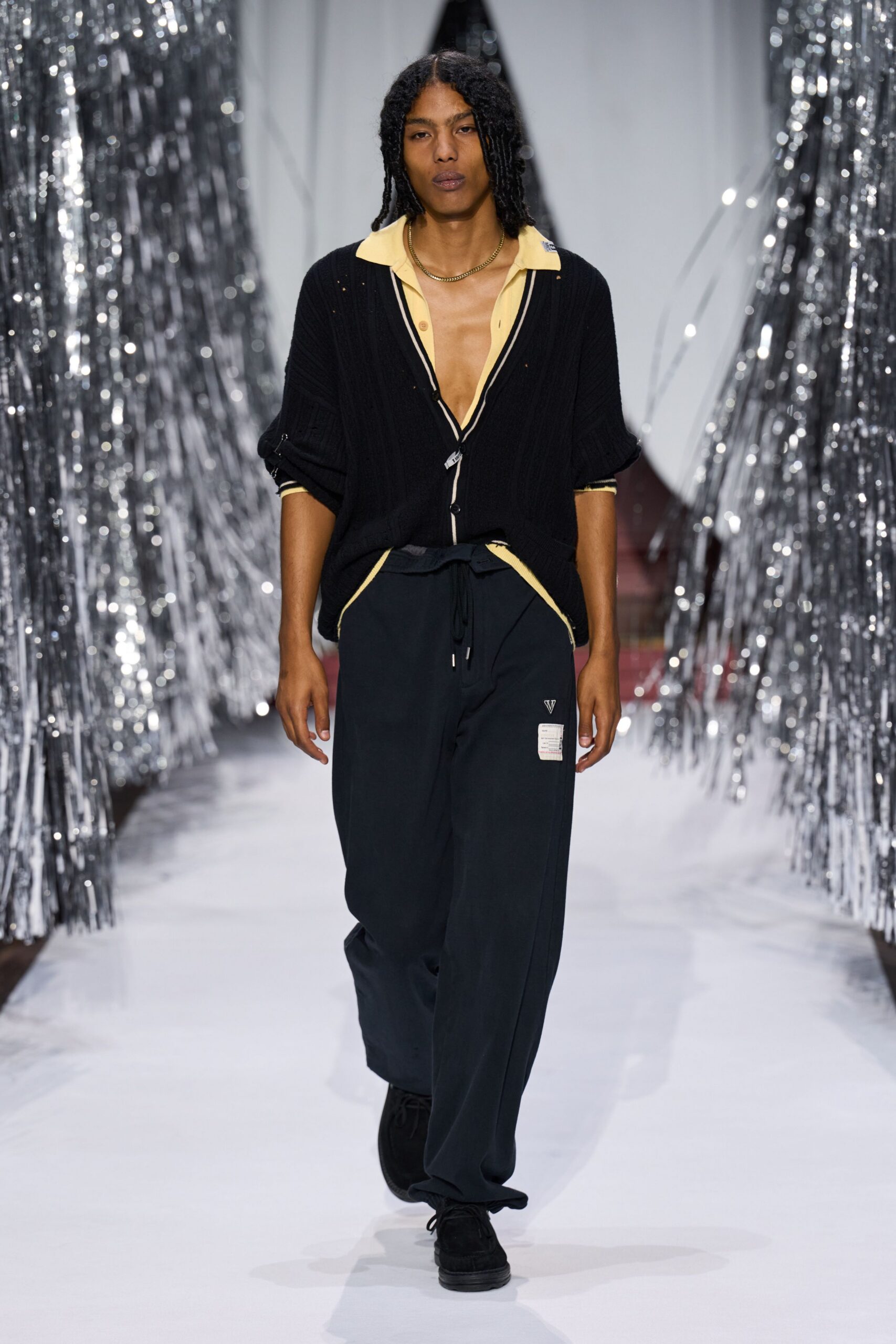 black relaxed shirt and pants