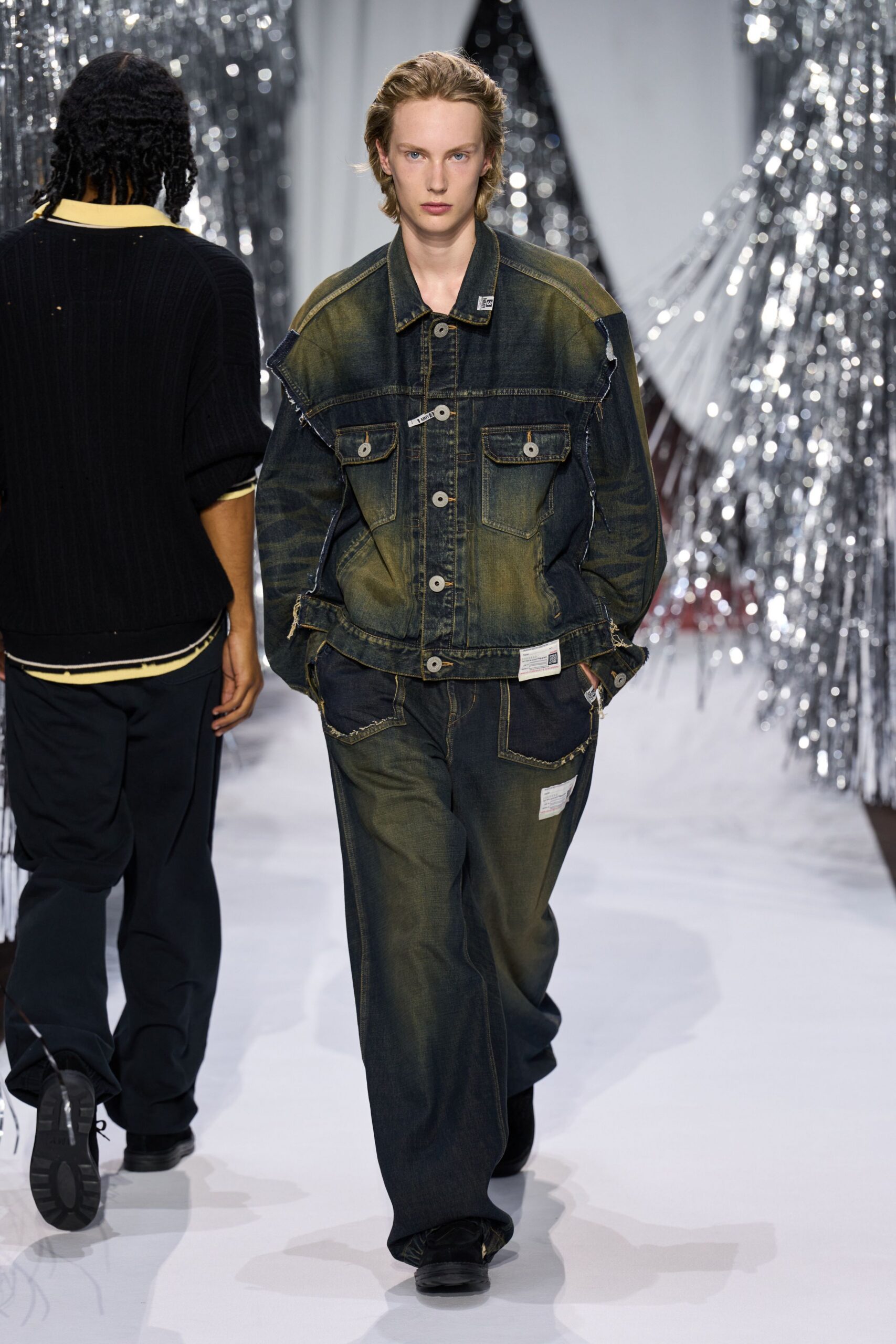 relaxed denim jacket and pants