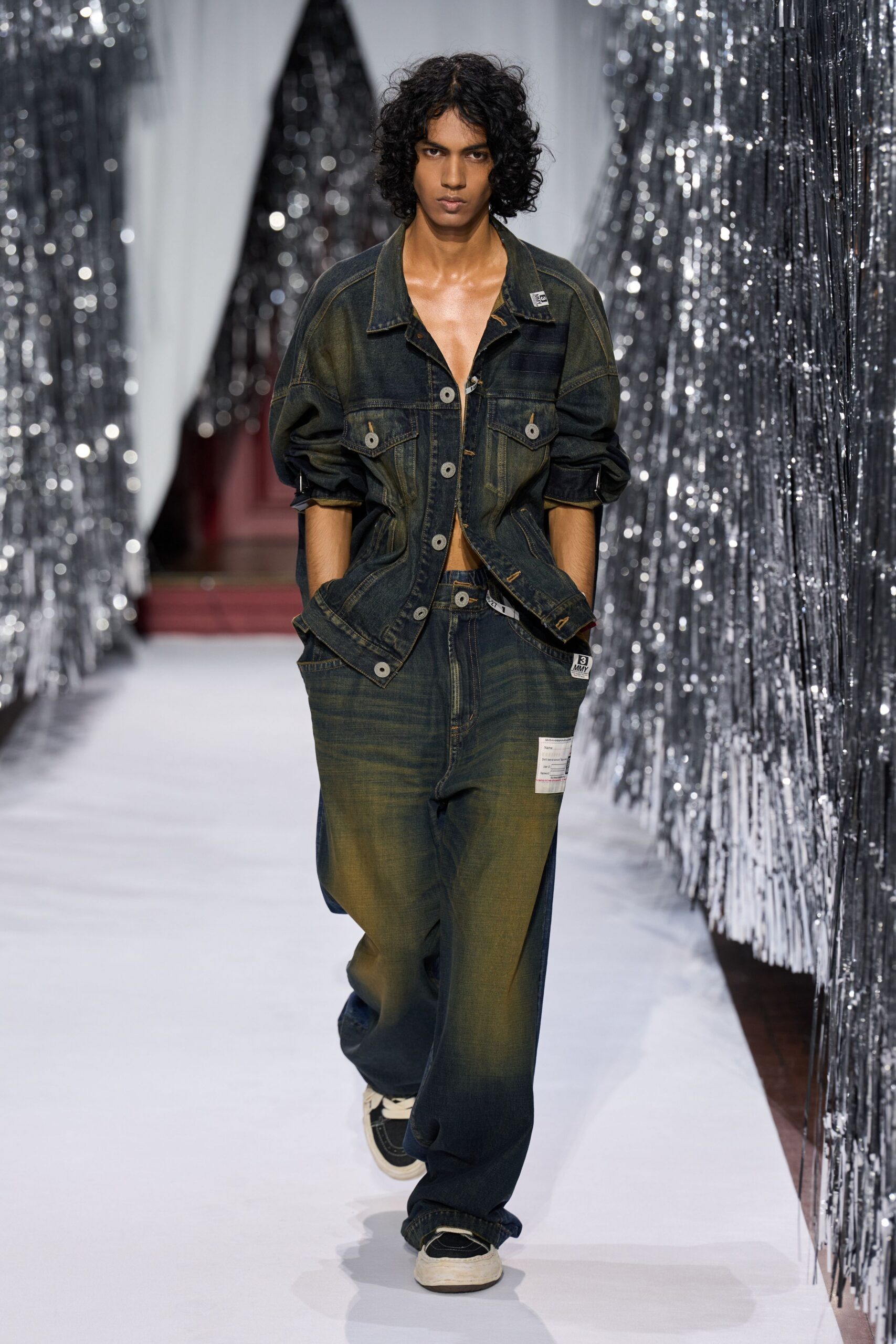 relaxed denim jacket and pants