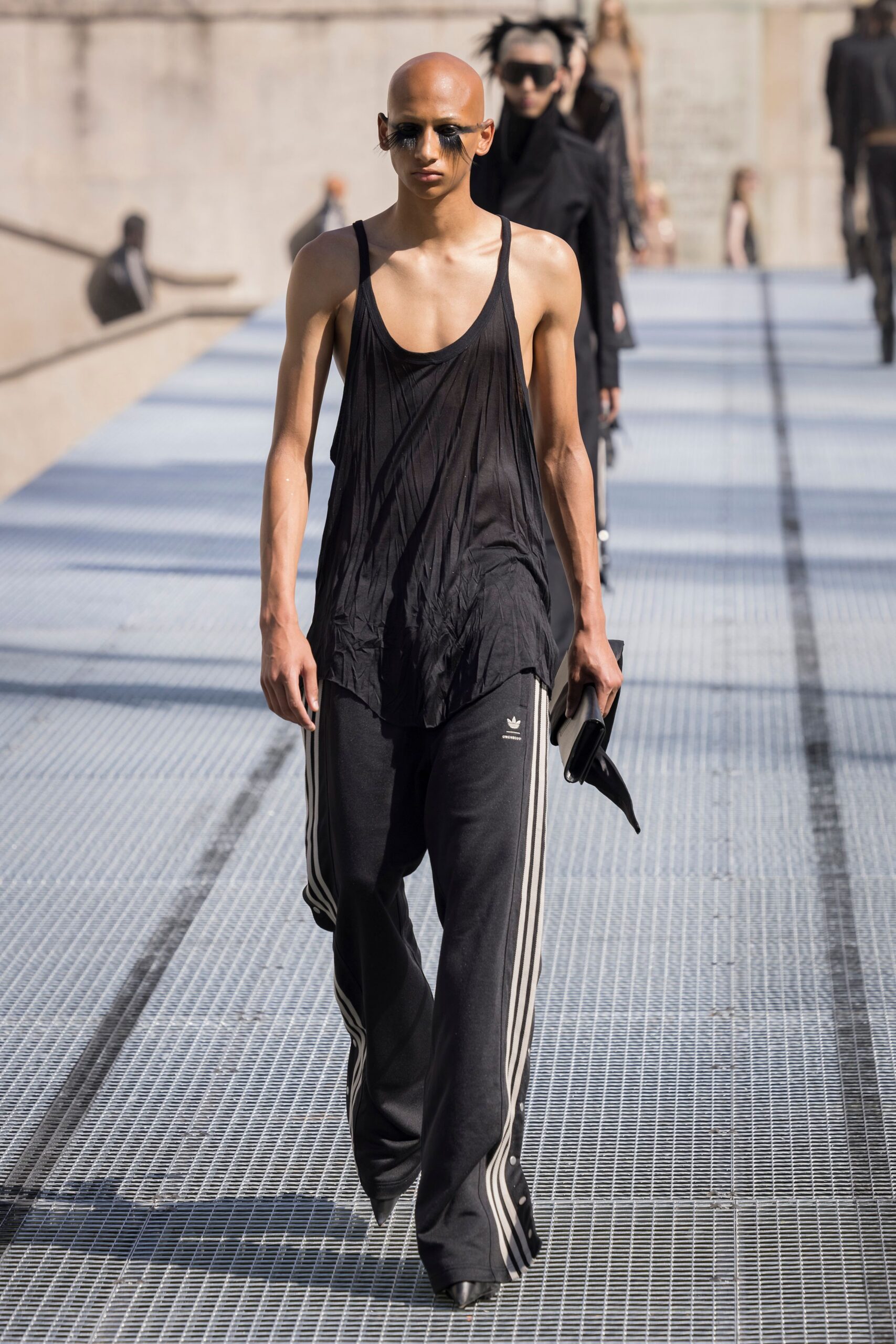 black tank-top and pants