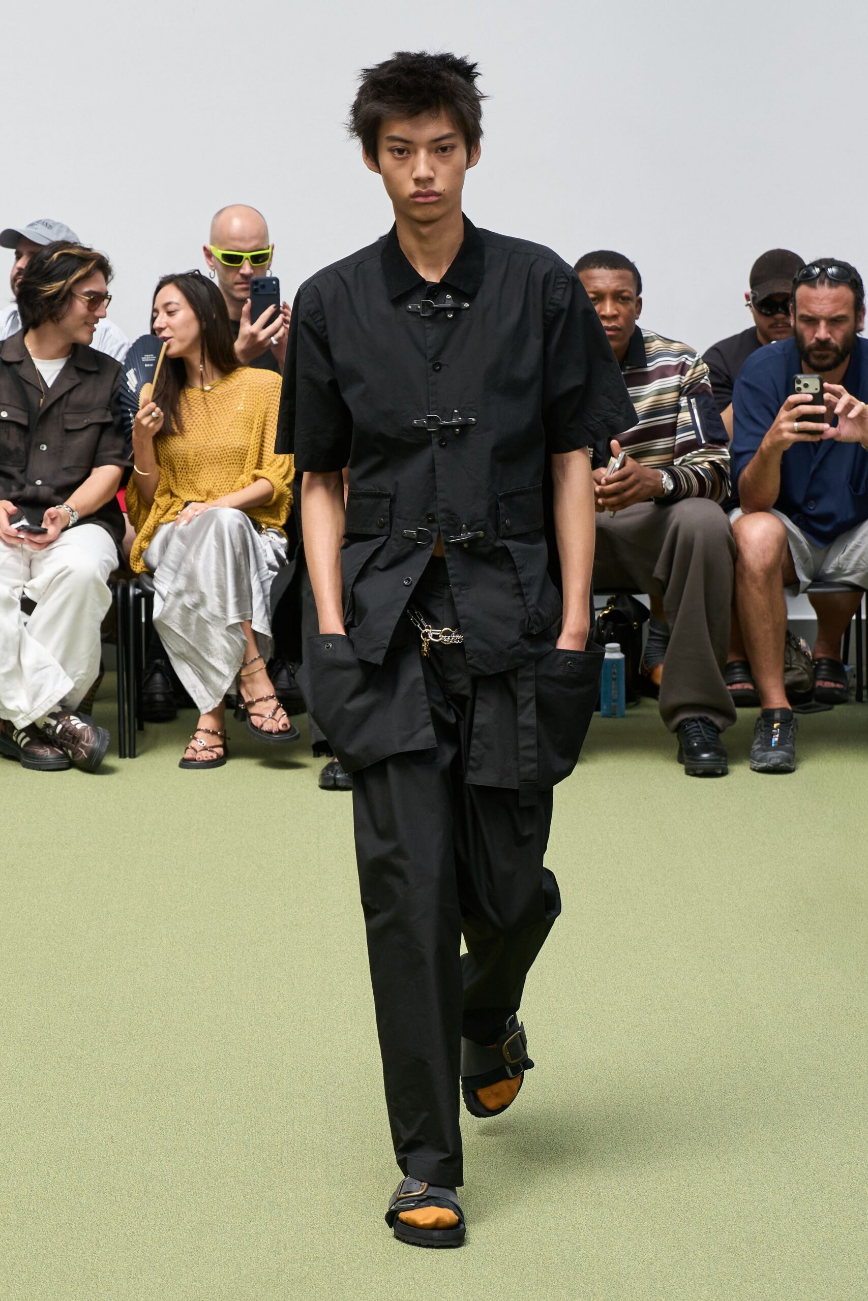 black relaxed shirt and pants