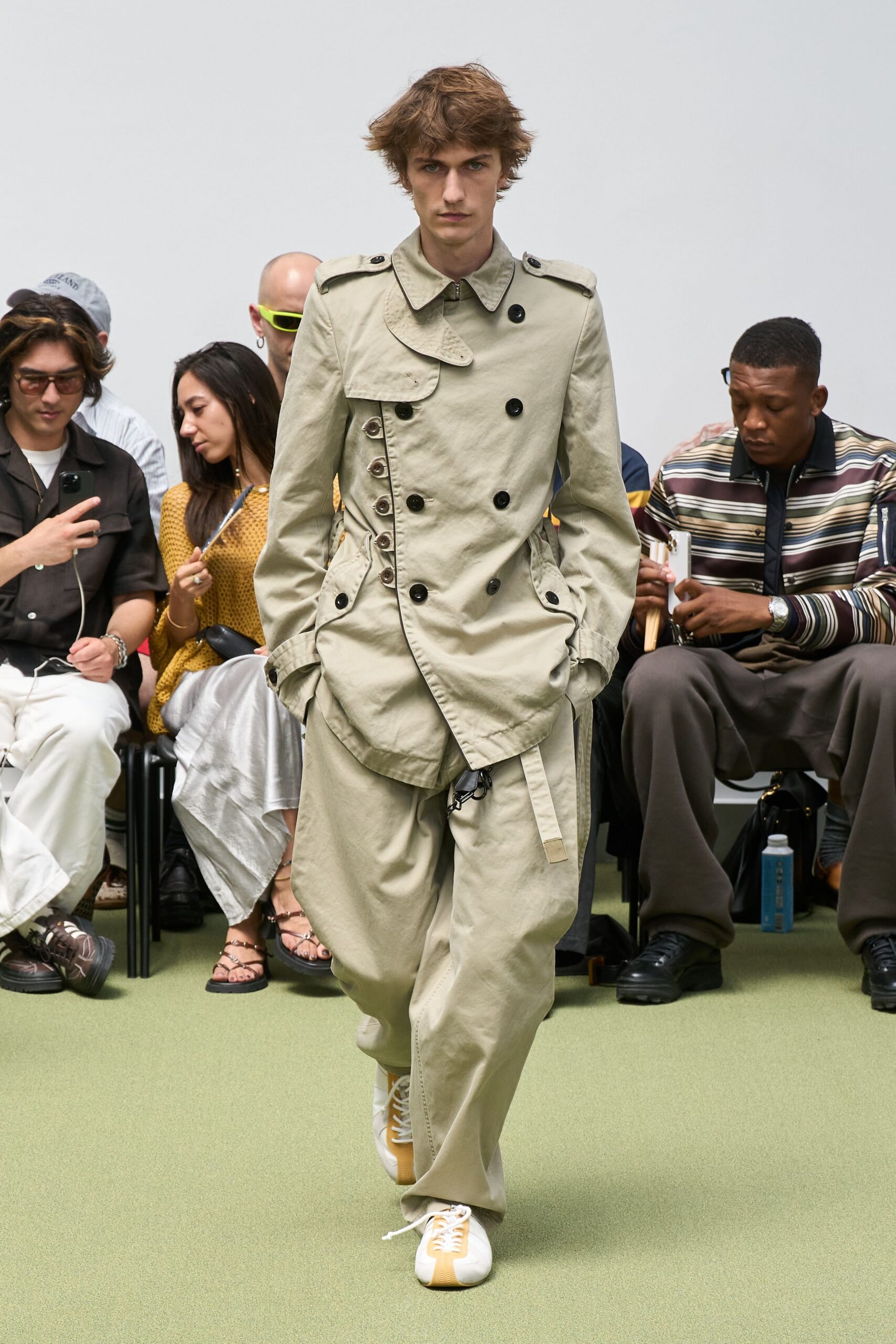 beige cotton relaxed wide-leg pants