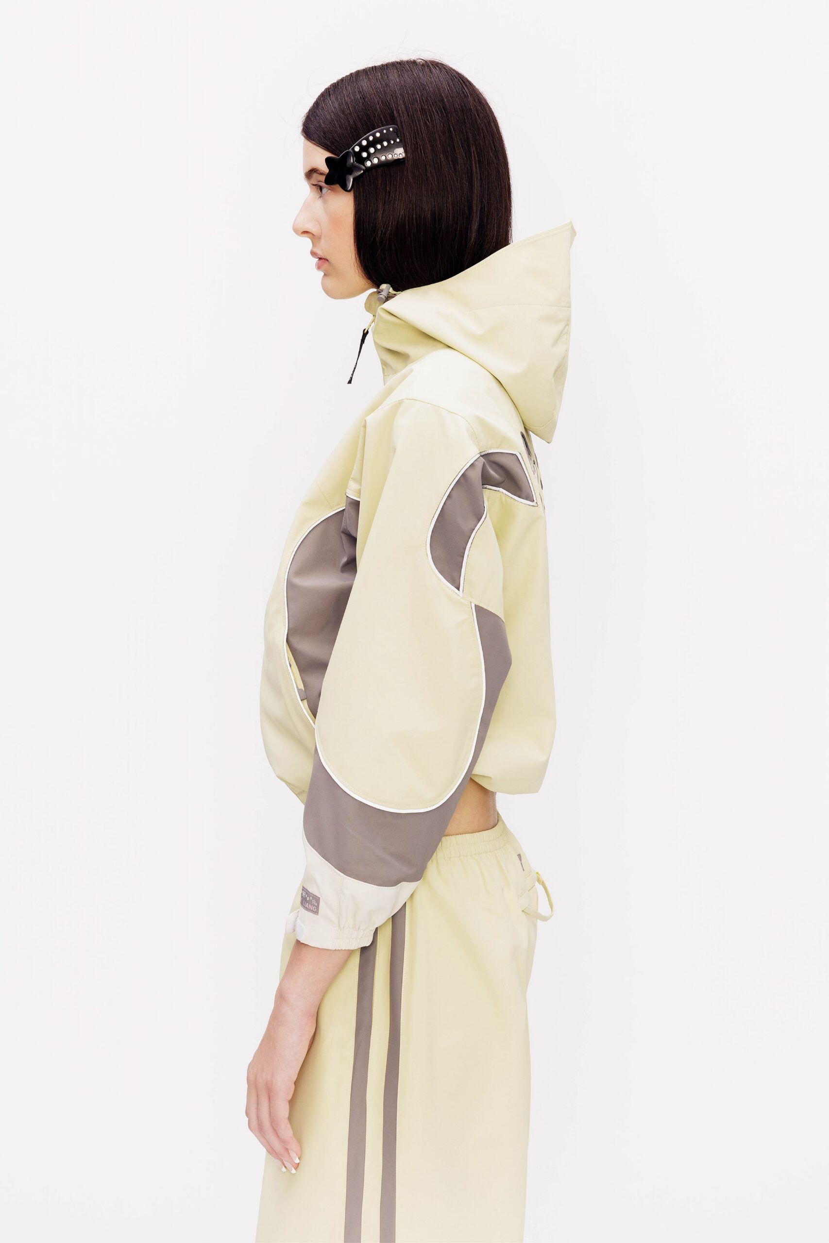 yellow cotton relaxed straight-leg pants