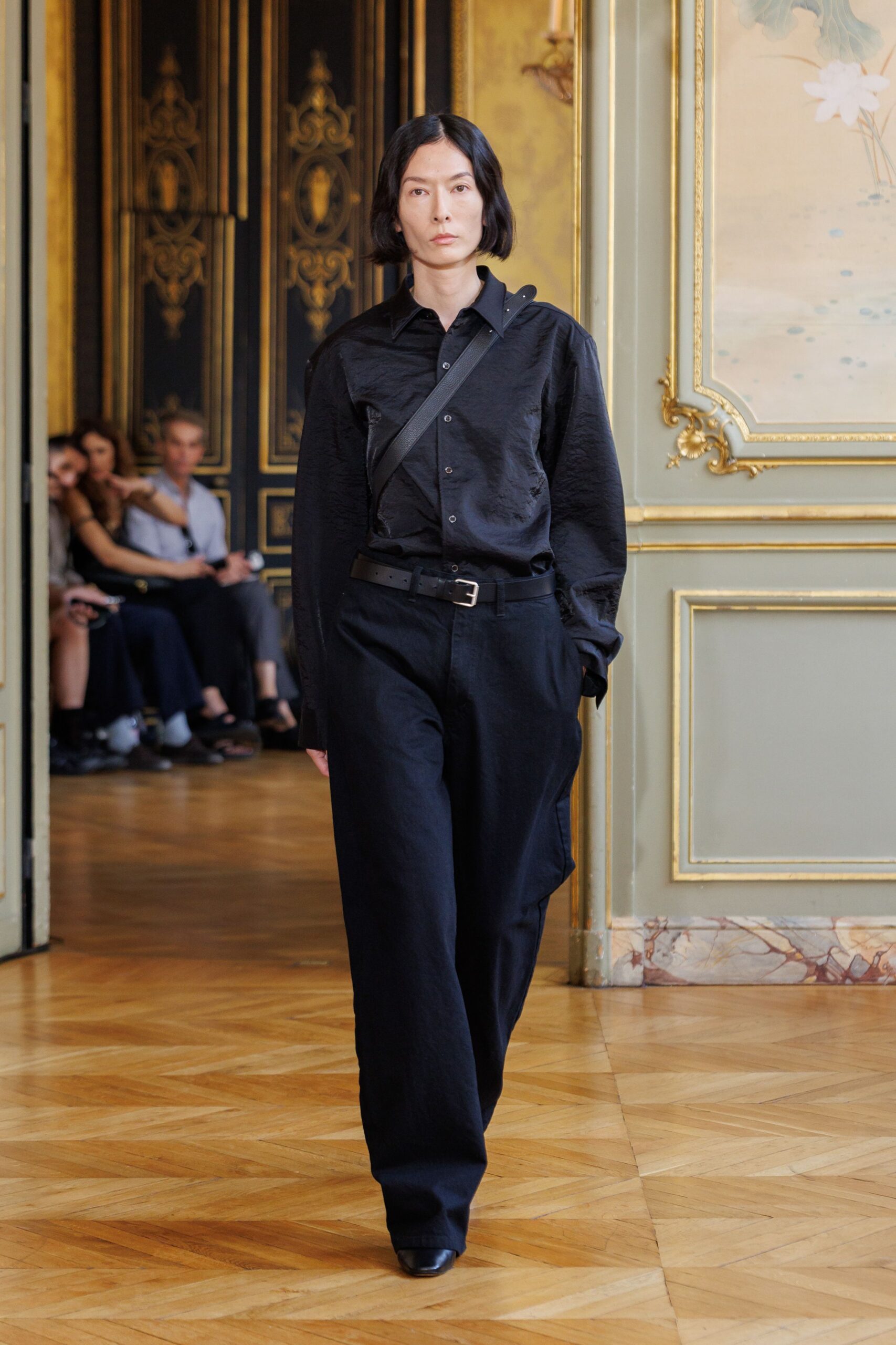 black relaxed shirt and pants