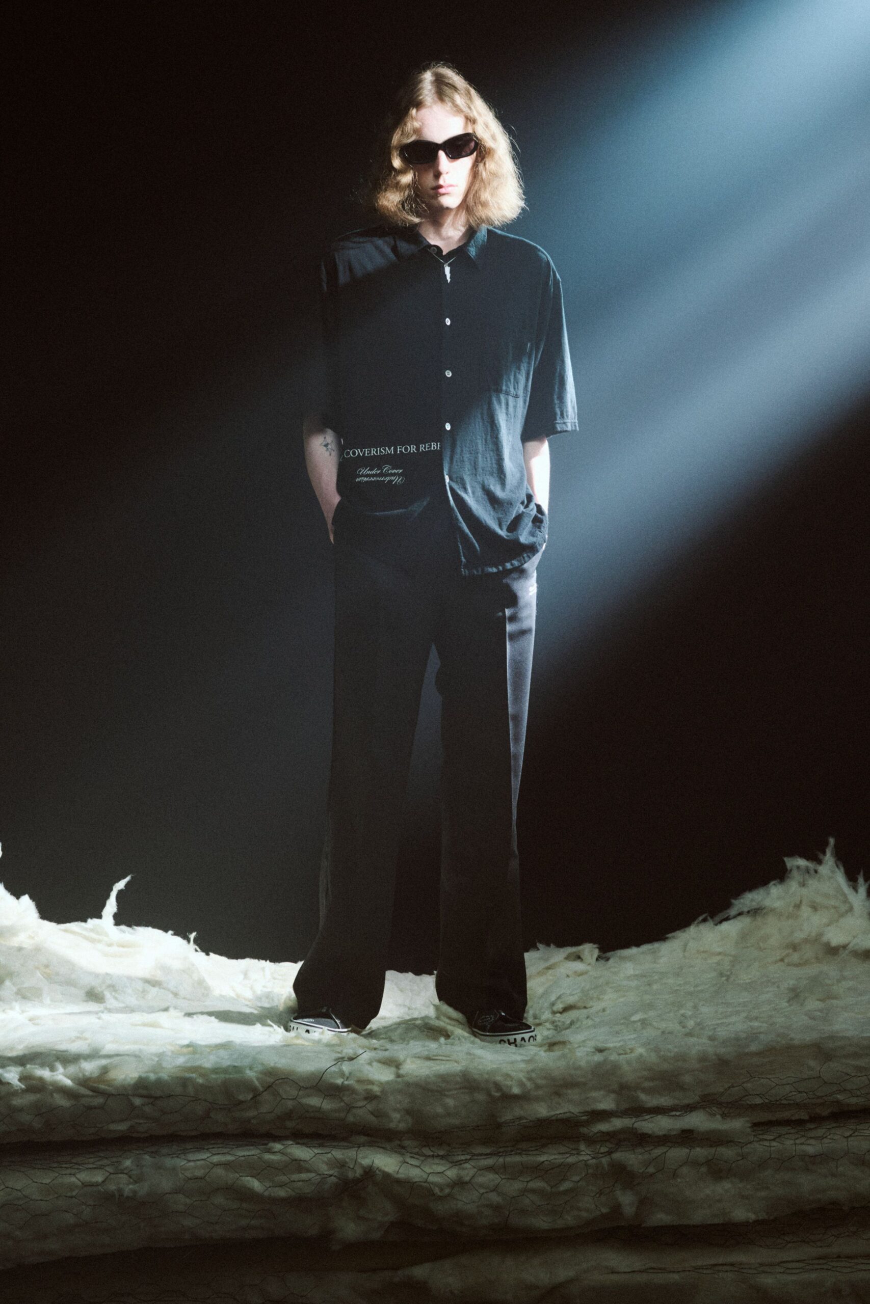 black relaxed shirt and pants