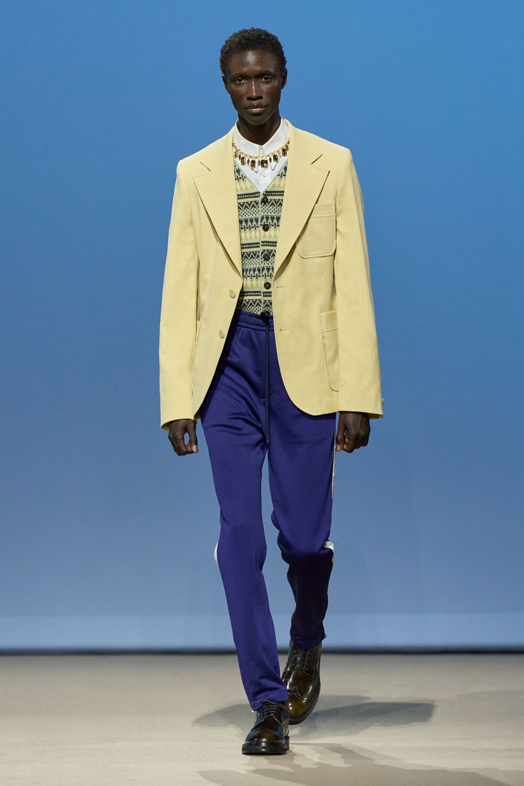 blue relaxed pants