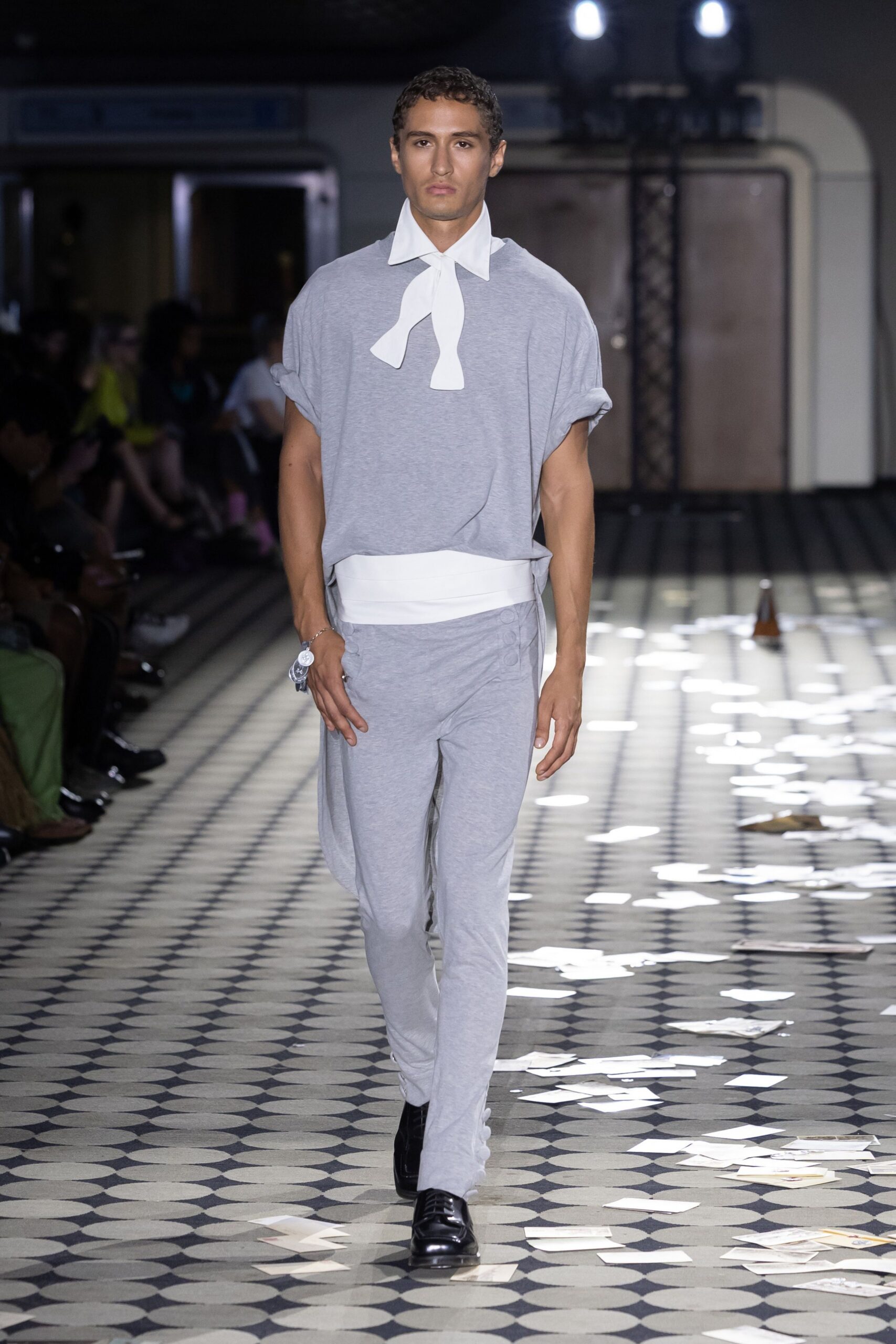 gray relaxed top and pants
