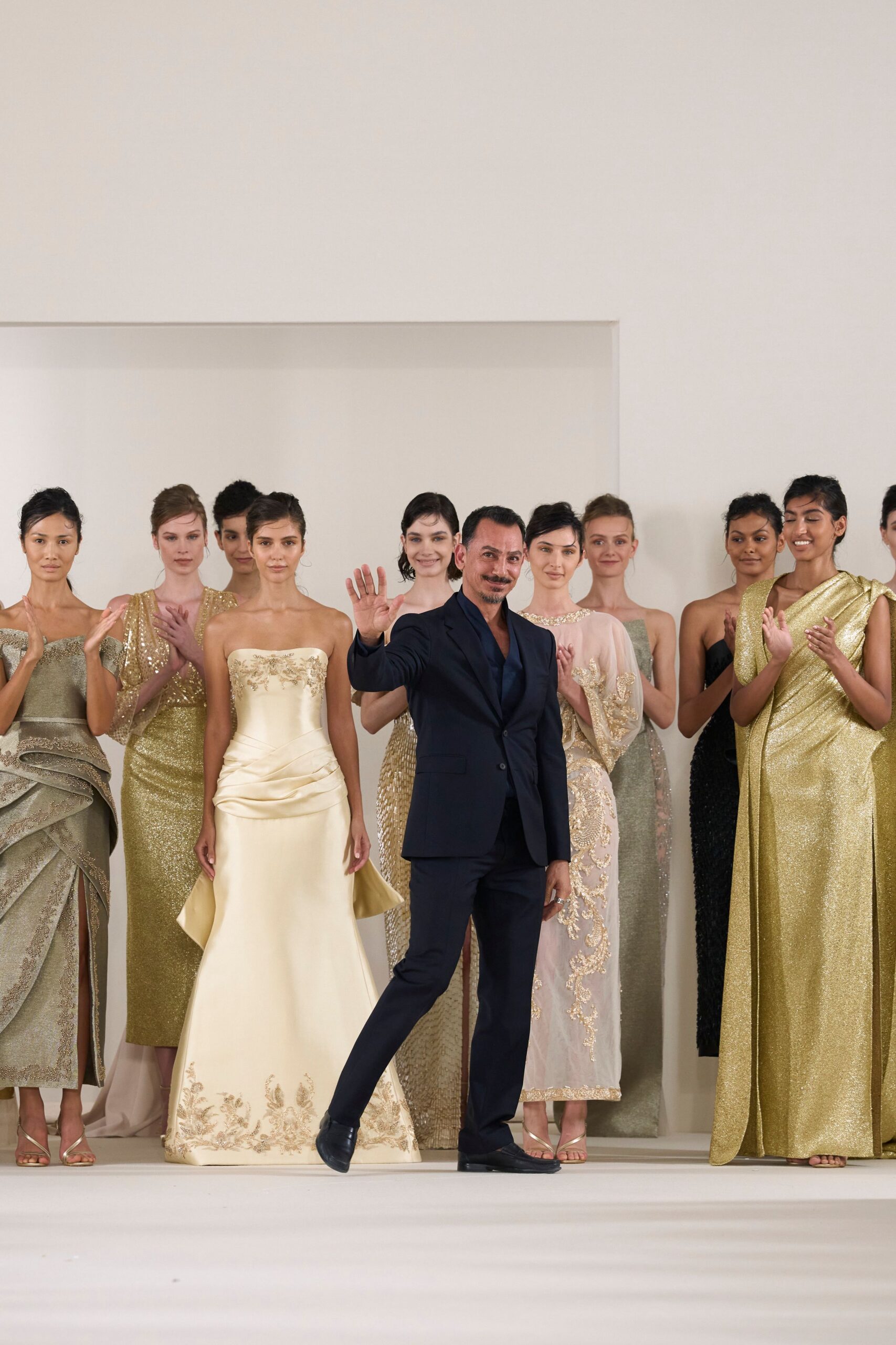 elegant silk embellished gowns