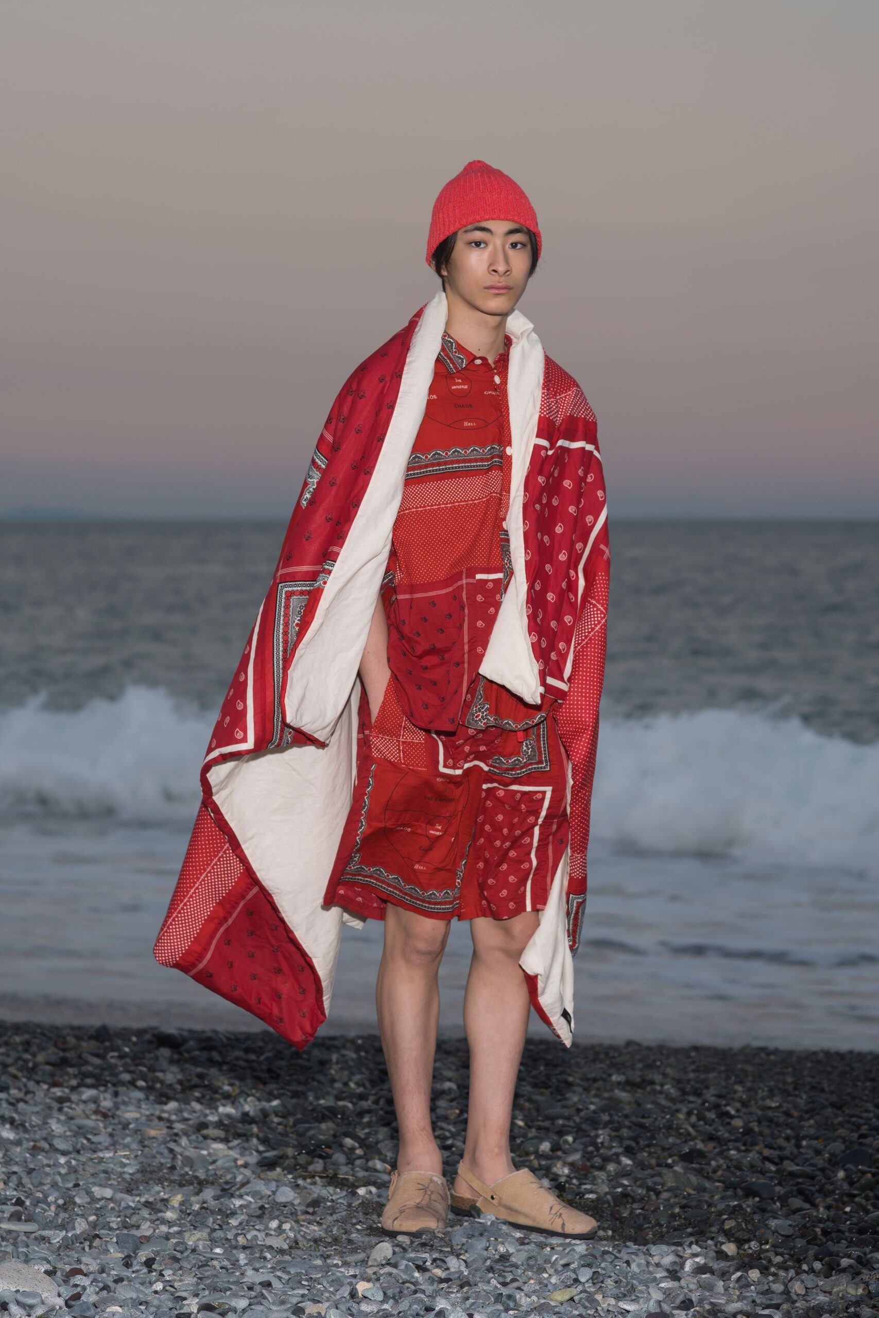 red cotton hat