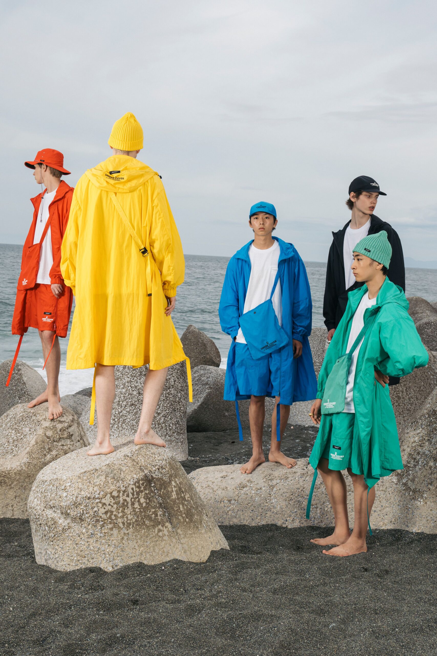 colorful coats and shorts