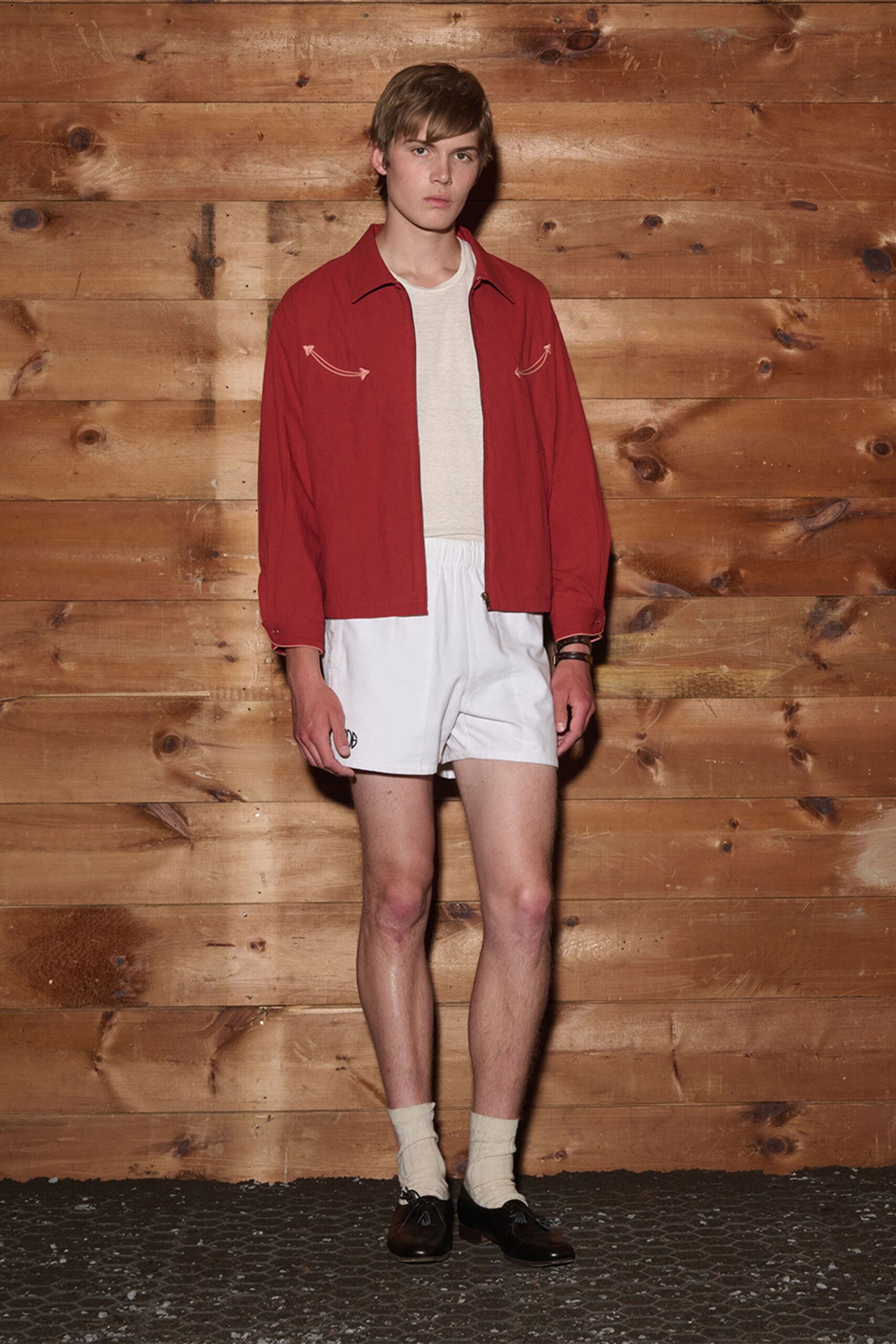 white cotton relaxed pockets shorts